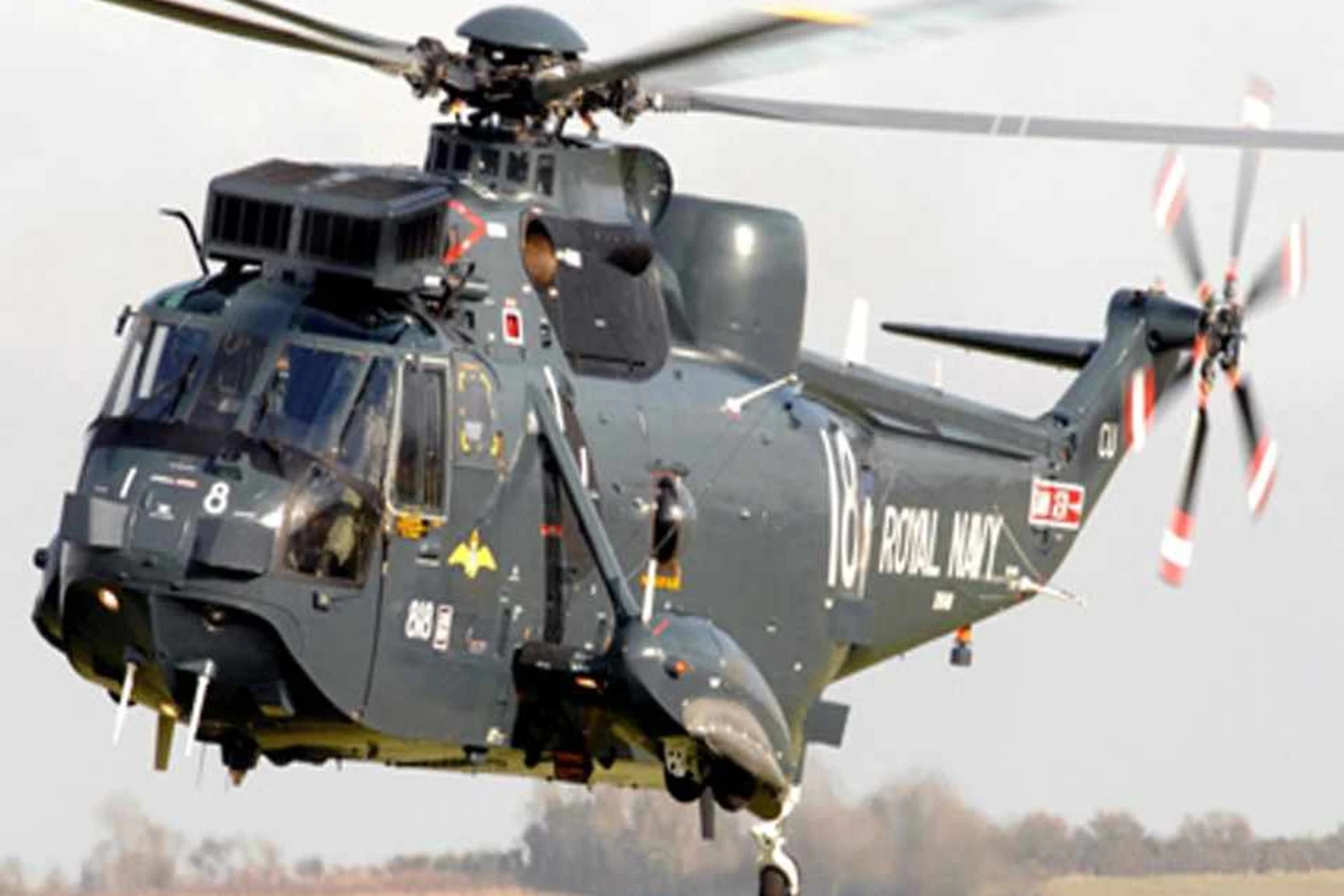Sea King da RN com cores originais