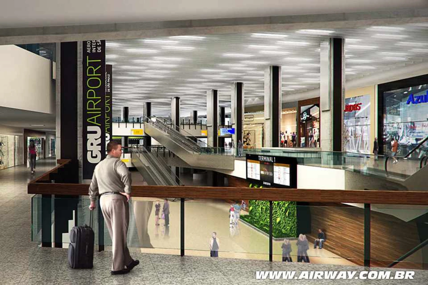 Confira como ficarão os terminais 1 e 2 de Guarulhos