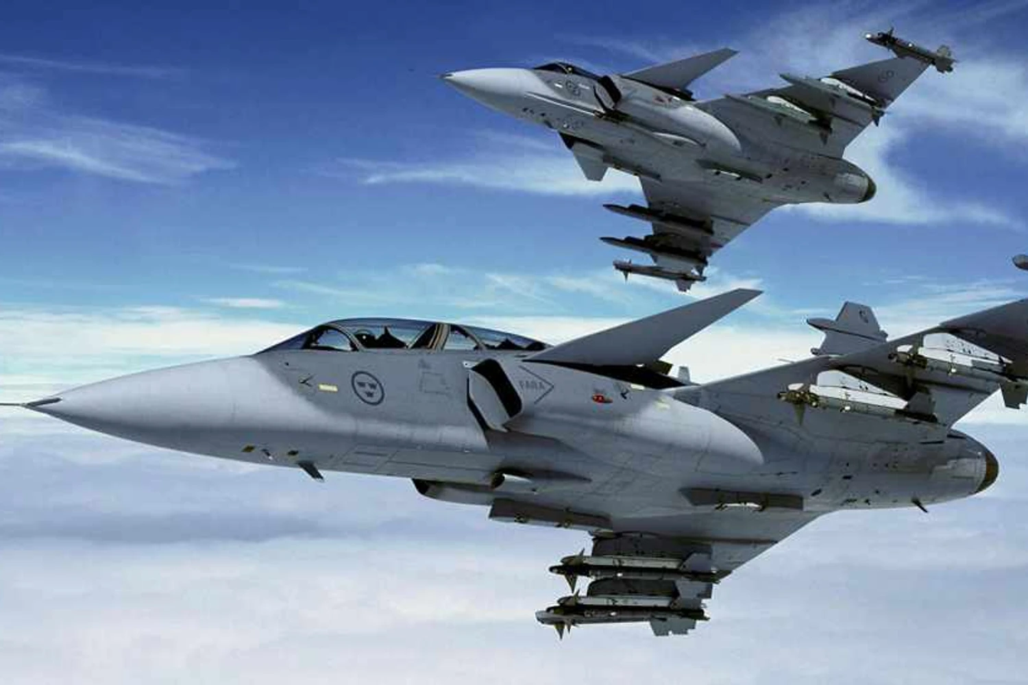 Além da Suécia, o Gripen também voa em países como a Tailândia, Hungria e África do Sul (SAAB)