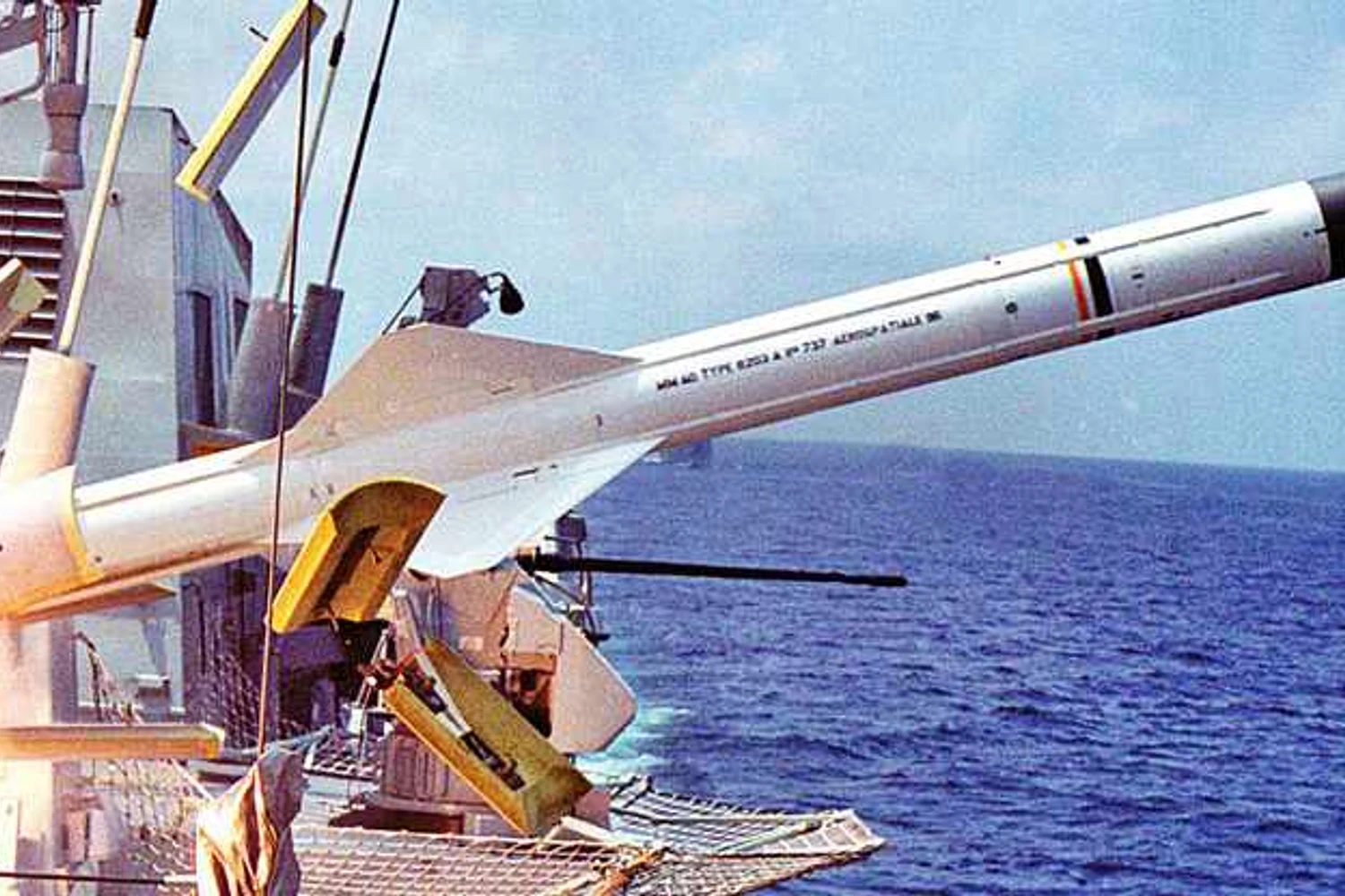 O Brasil tem mais experiência com o SM.39, a versão do Exocet lançada a partir de embarcações (Foto - MBDA)