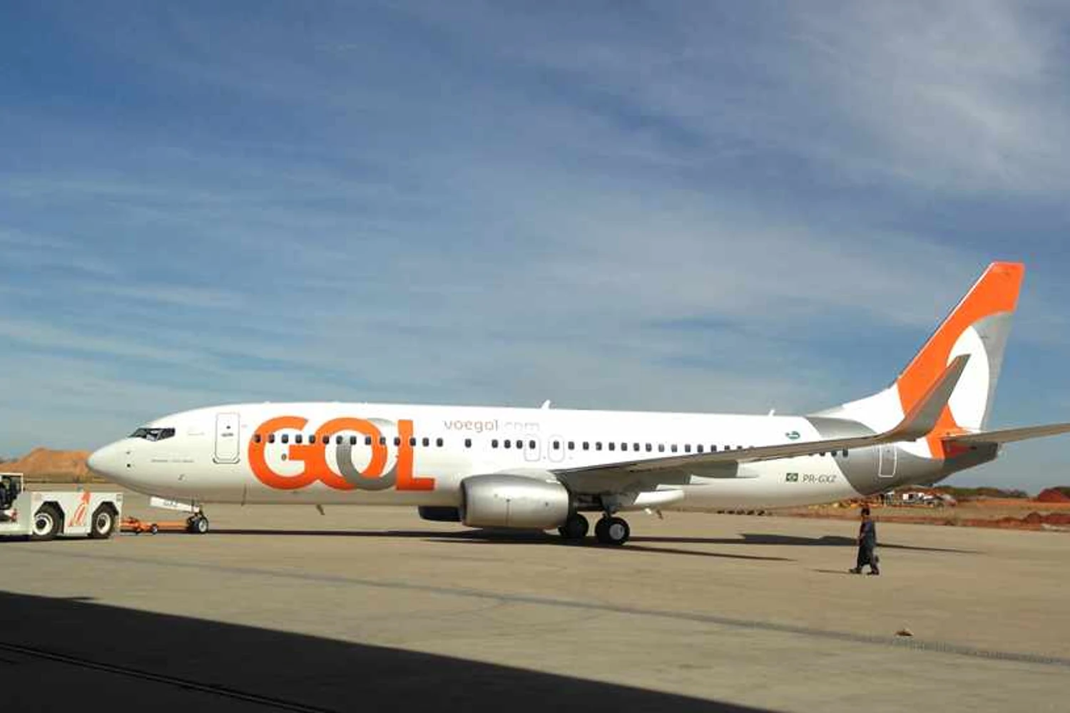A primeira viagem do novo Boeing 737-8 da Gol