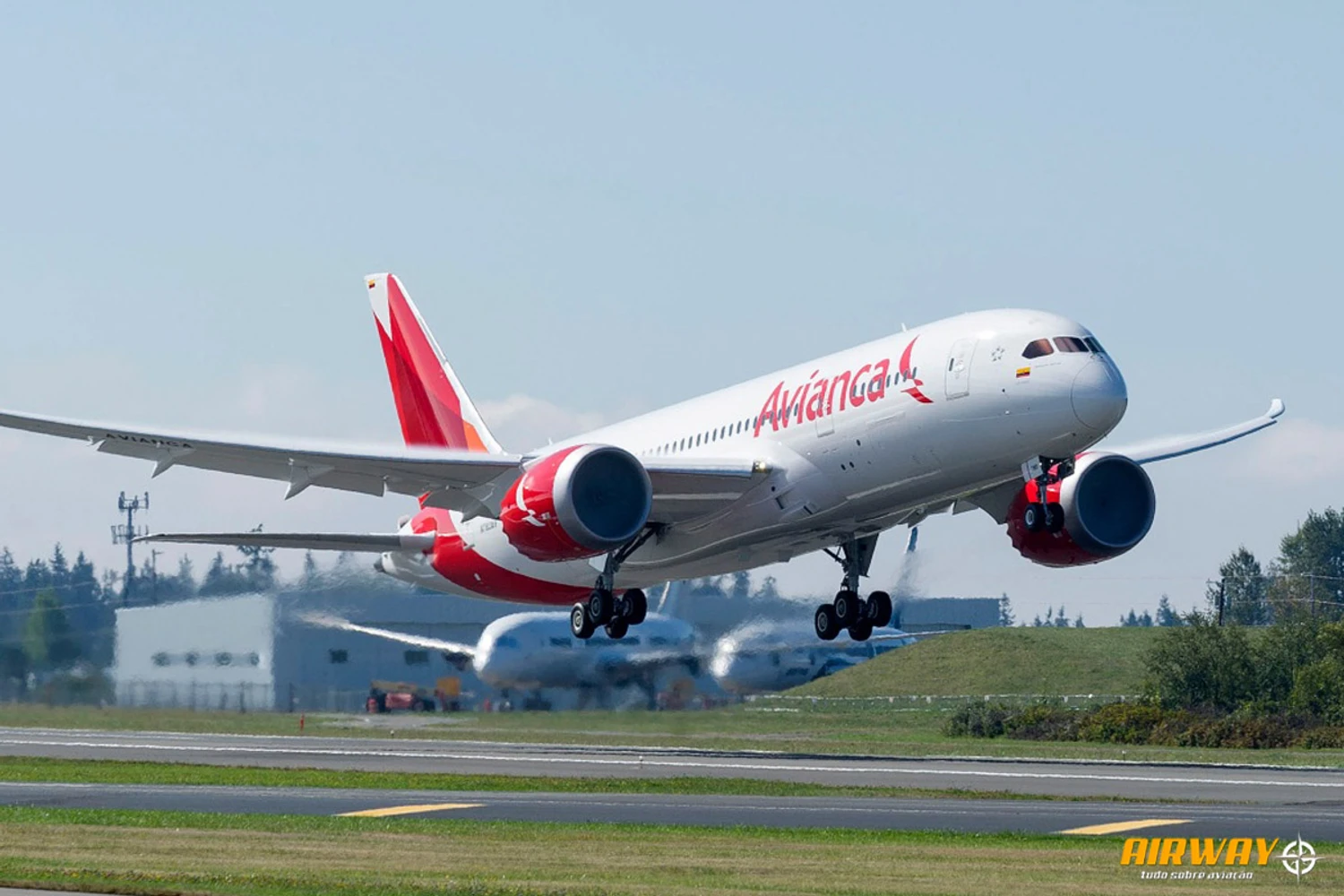 A Avianca colombiana voa entre Bogotá e São Paulo com o 787
