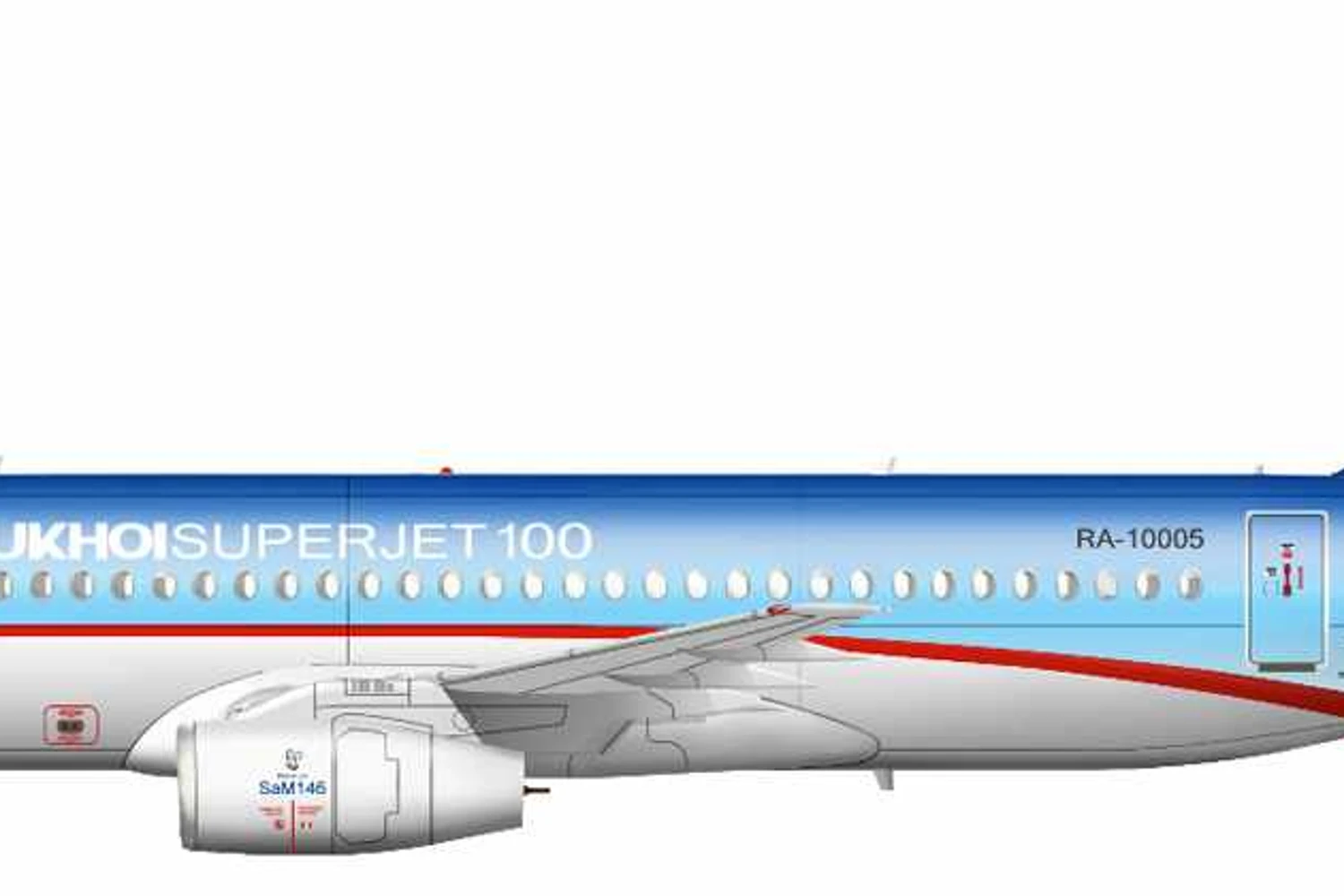 A maioria dos clientes do jato comercial da Sukhoi são empresas asiáticas ou russas (Sukhoi)