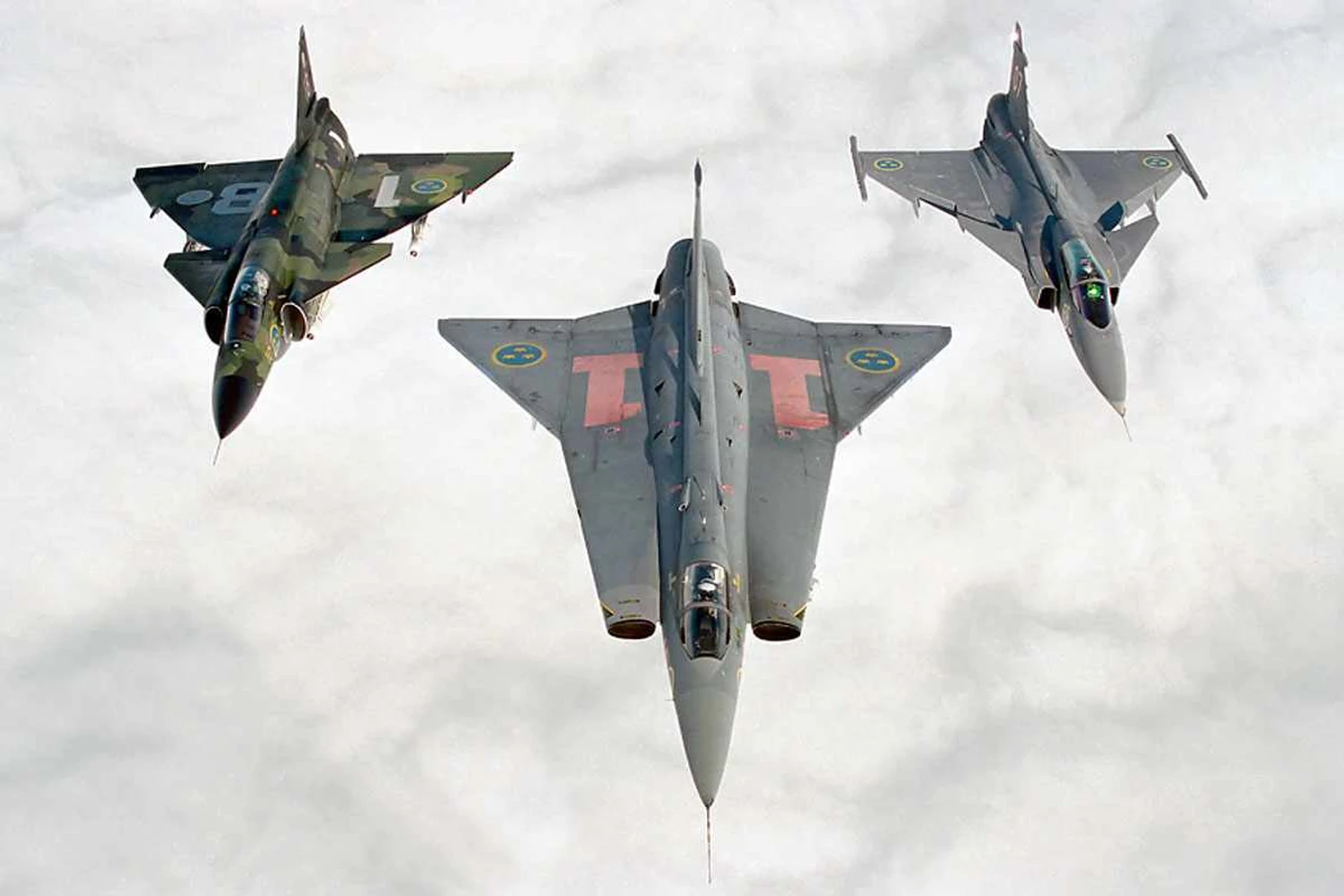 Os estranhos e originais aviões de guerra da Suécia