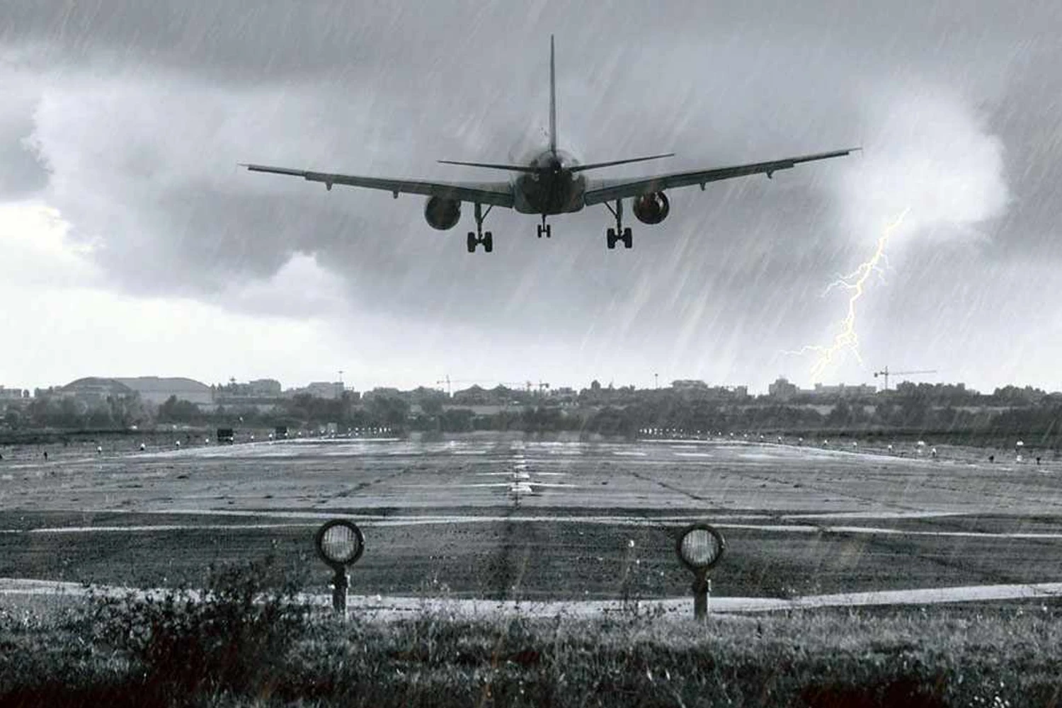Voando na chuva