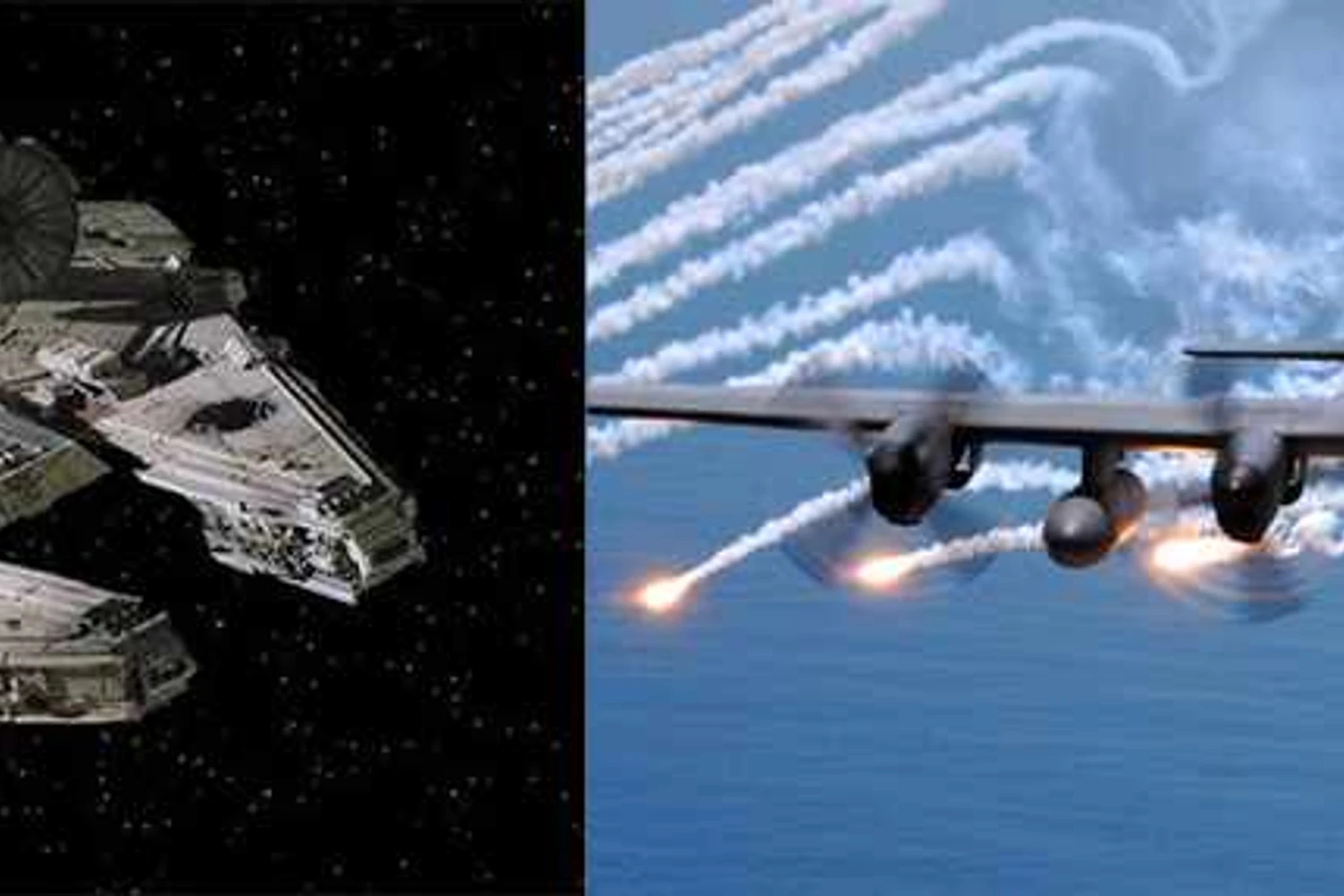 O AC-130 só não é mais rápido que a nave Millenium Falcon, no mais leva cargas e tem armas (Divulgação)