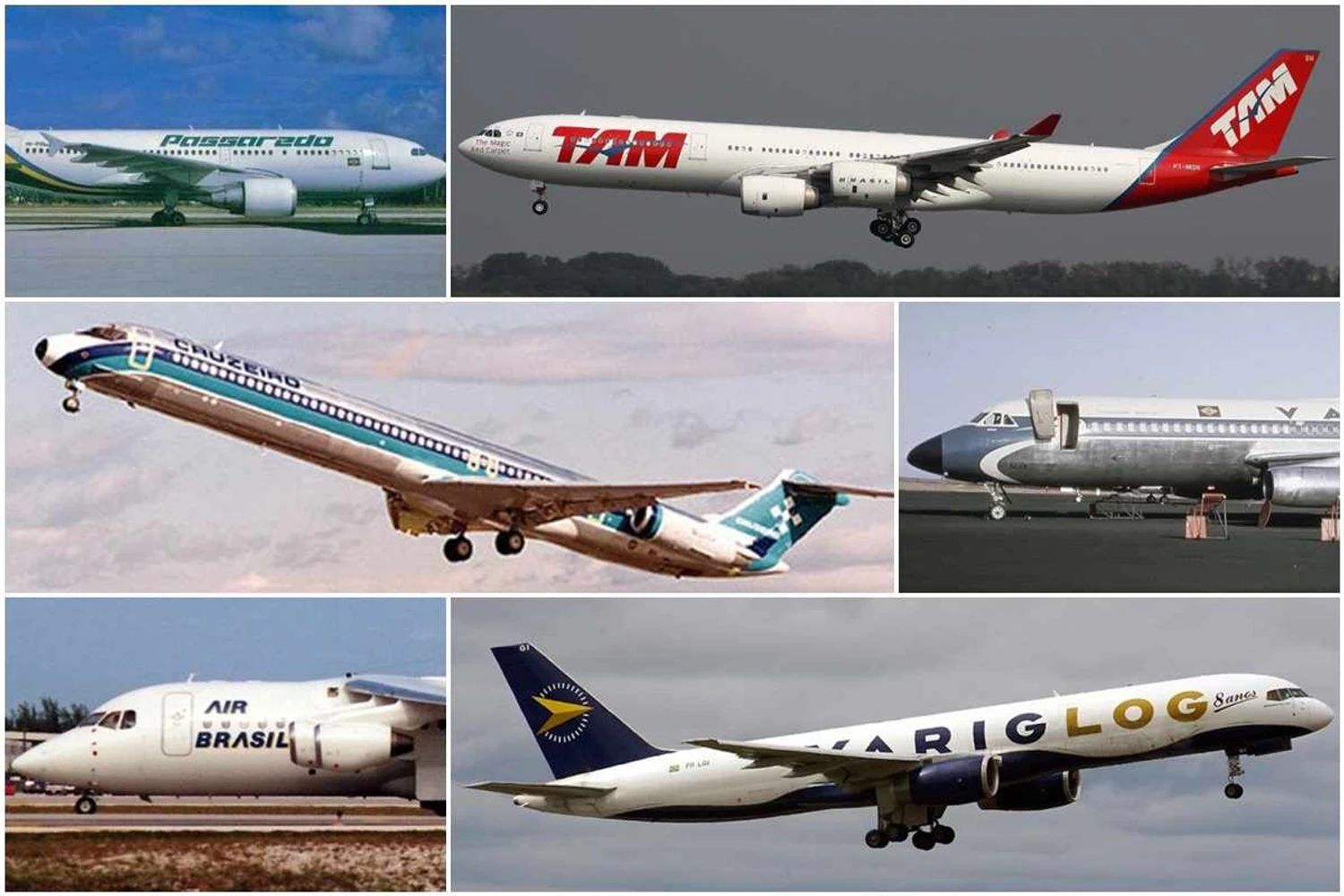 Aviões comerciais raros no Brasil
