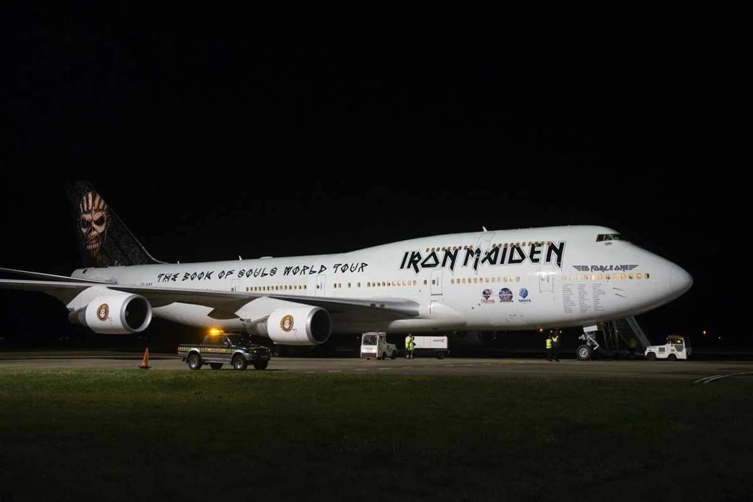 Iron Maiden começa a voar com o Jumbo “Ed Force One”