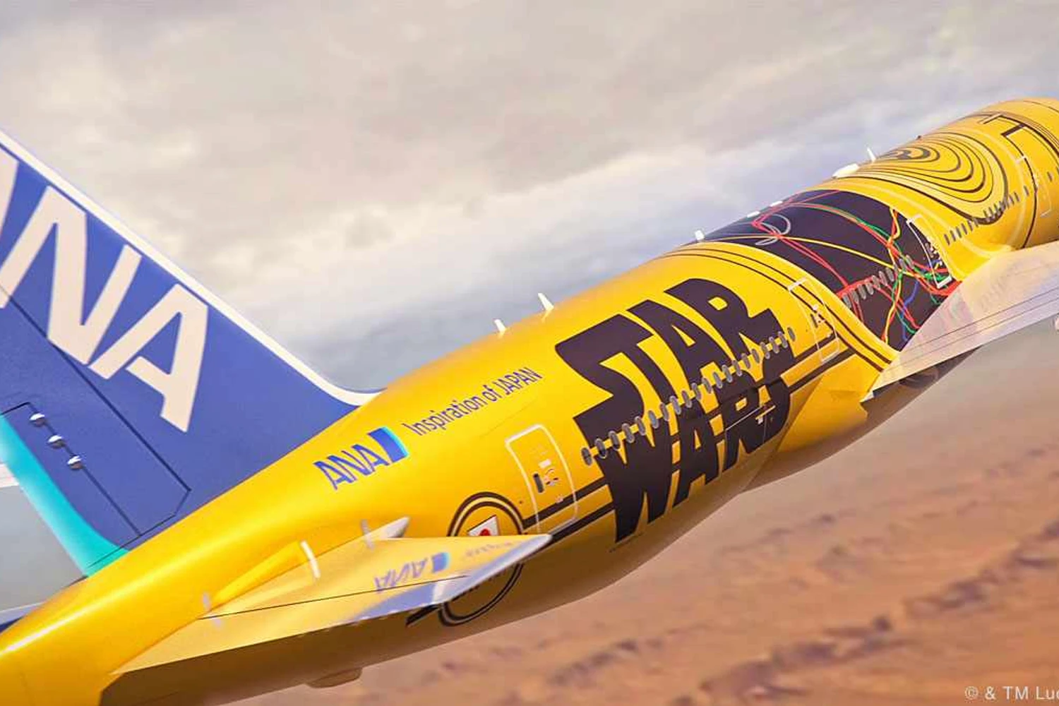 ANA apresenta novo jato da série Star Wars