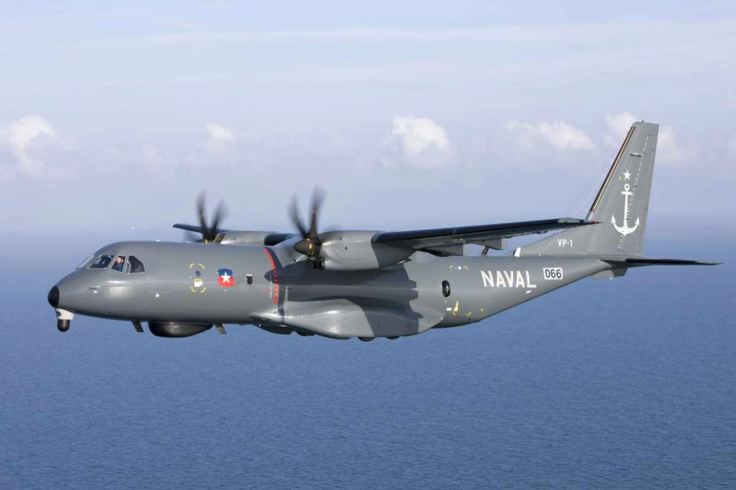O Chile usa o C295 em operações de vigilância naval (Airbus)