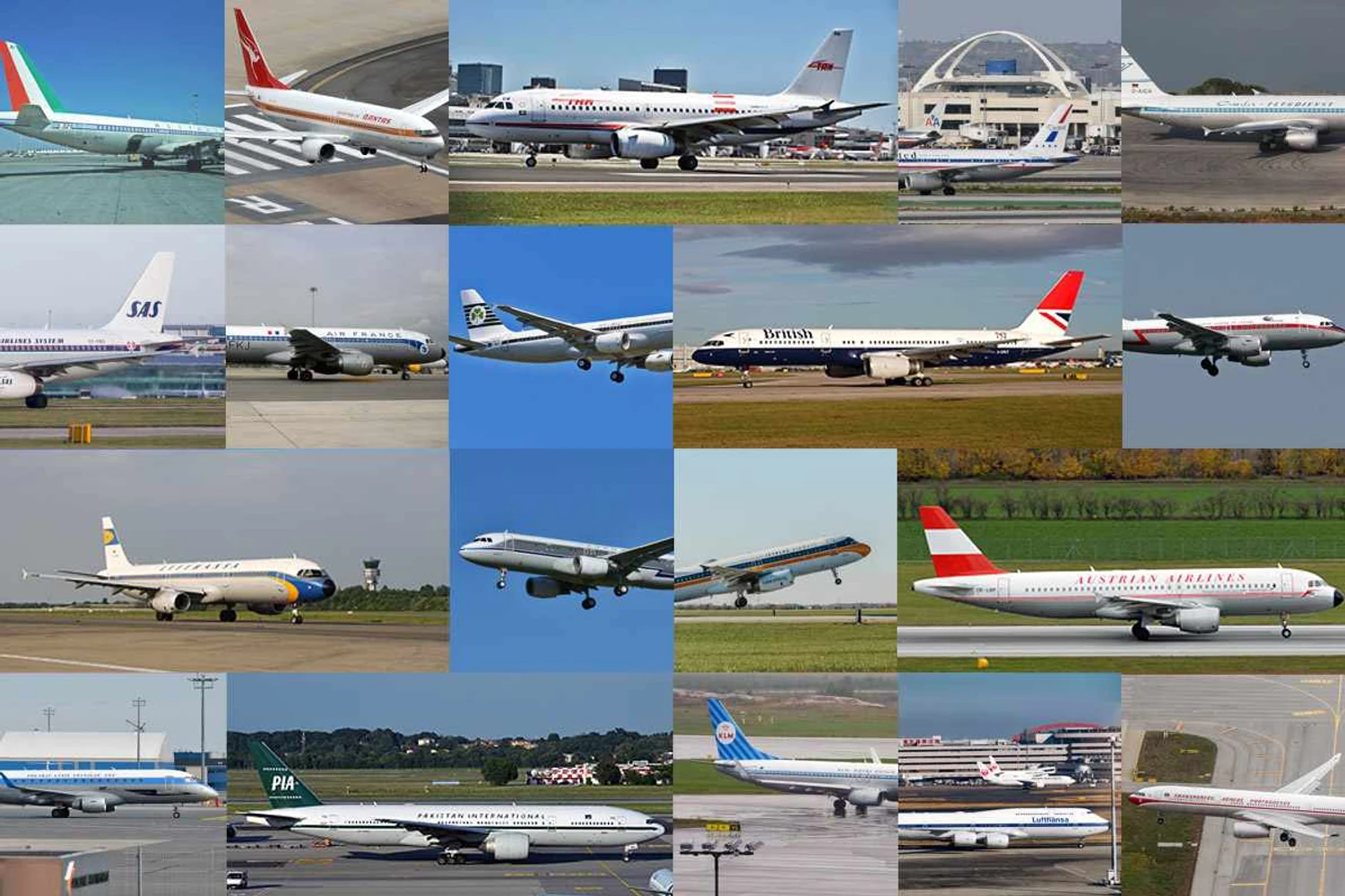 Conheça as pinturas "retrô" das companhias aéreas