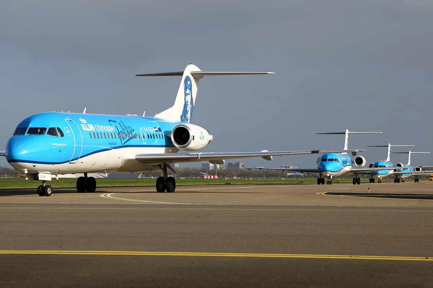 KLM se despede de seus Fokker com festa