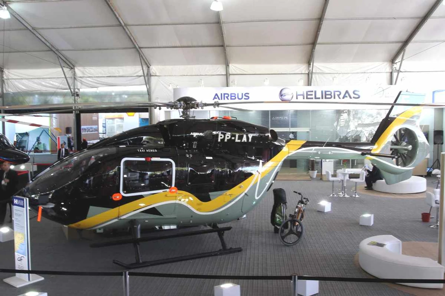 Helibras apresenta novo H145 na Labace 2018