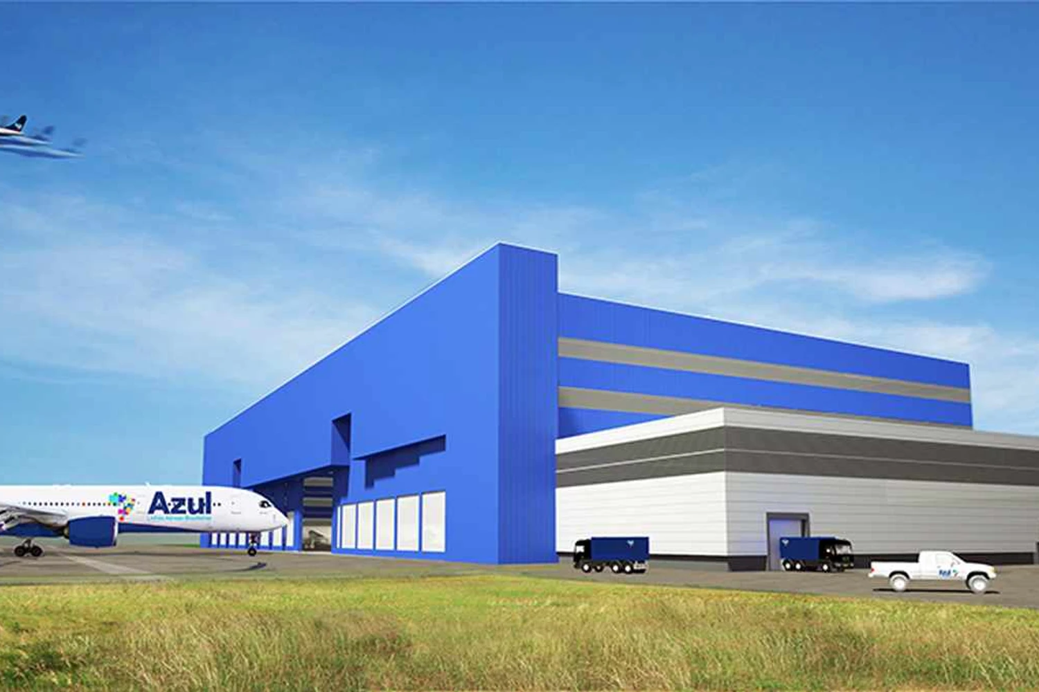 Azul inicia construção de novo centro de manutenção em Campinas
