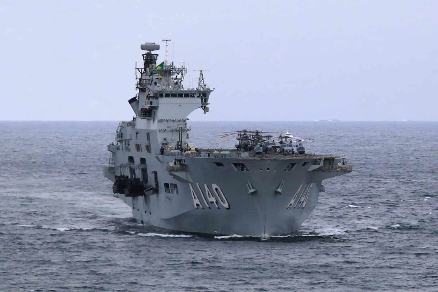 O Atlântico agora é o maior navio militar em operação no Brasil e na América Latina (Marinha do Brasil)