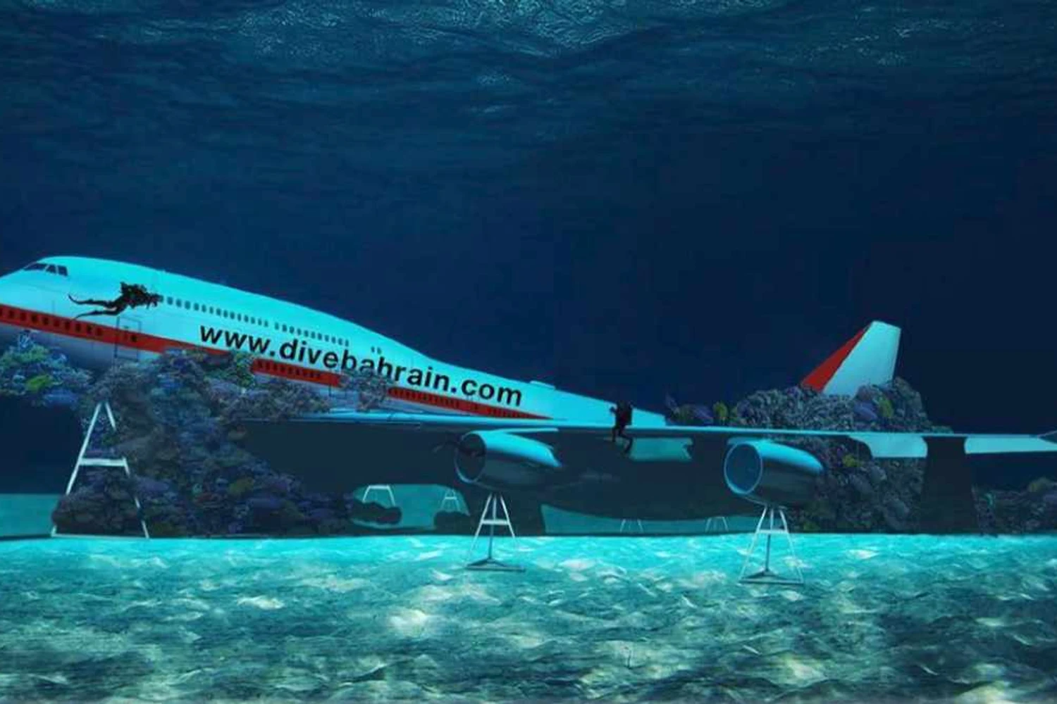 Boeing 747 será atração de parque submerso no Bahrein