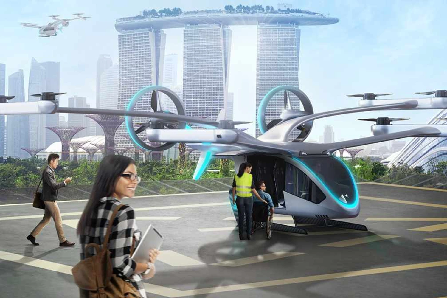 EmbraerX revela novo conceito de táxi aéreo urbano