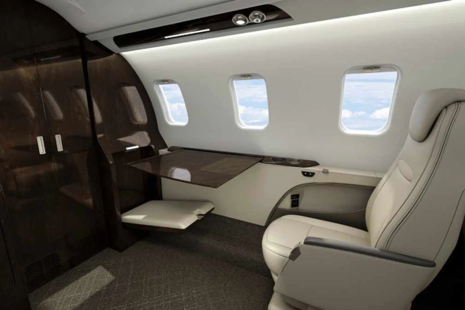 O Learjet 75 Liberty pode ser equipado com "suítes executivas" (Bombardier)