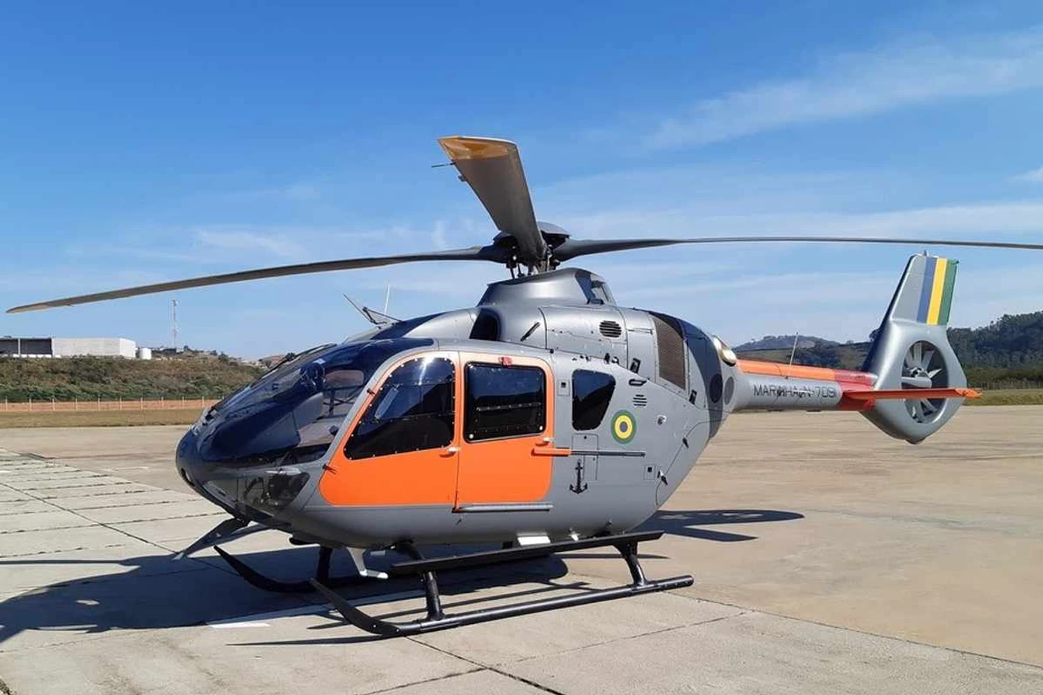 Helicóptero UH-17 (H135) da Marinha do Brasil sofreu acidente nesta segunda-feira, 24