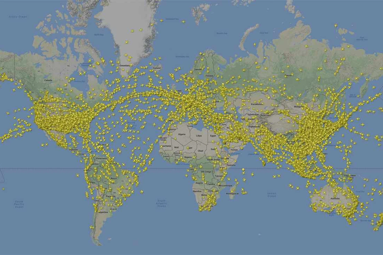 Flightradar24 rastreou mais de 68 milhões de voos em 2019