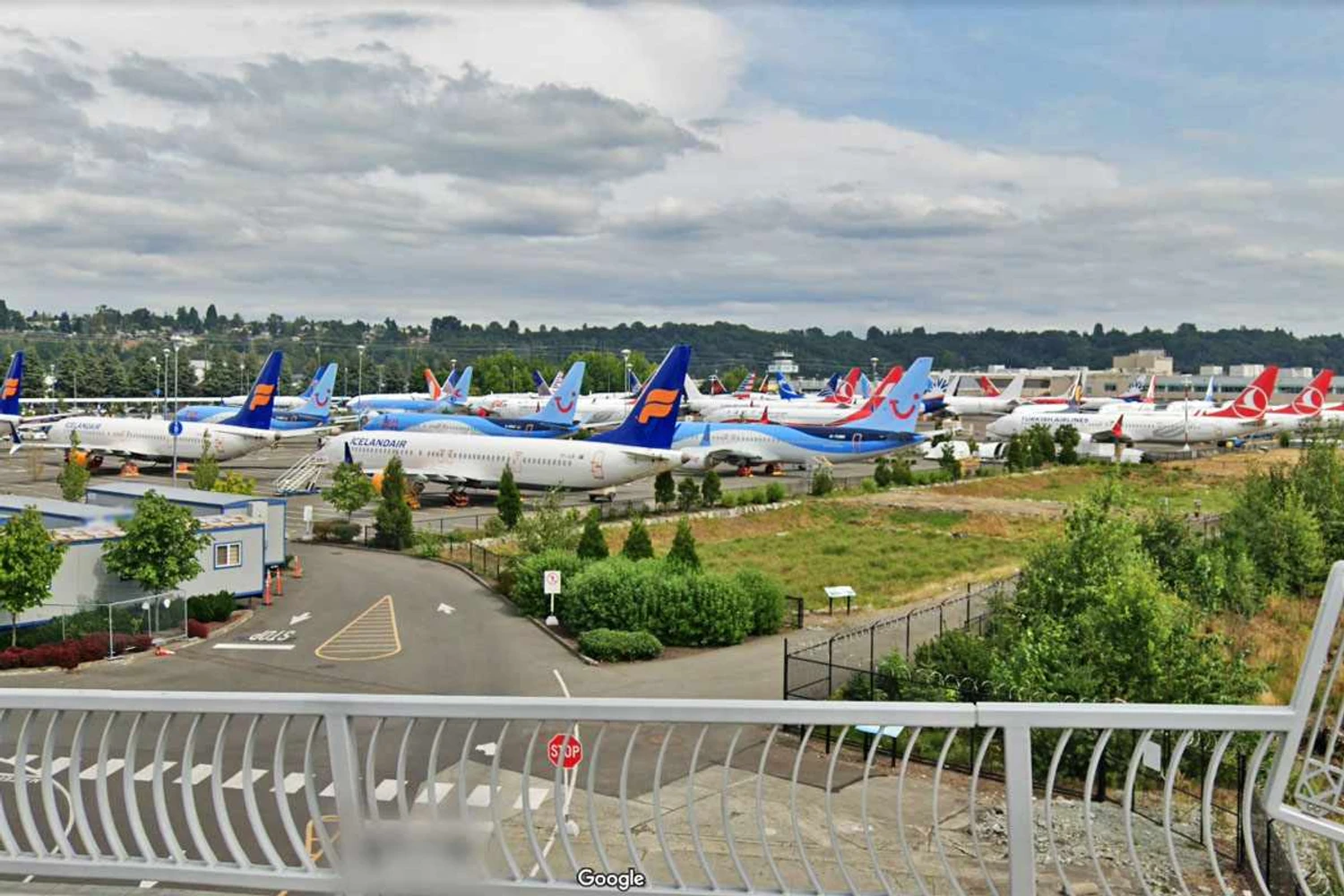 Por que o Google não mostra imagens de satélite dos 737 Max aterrados?