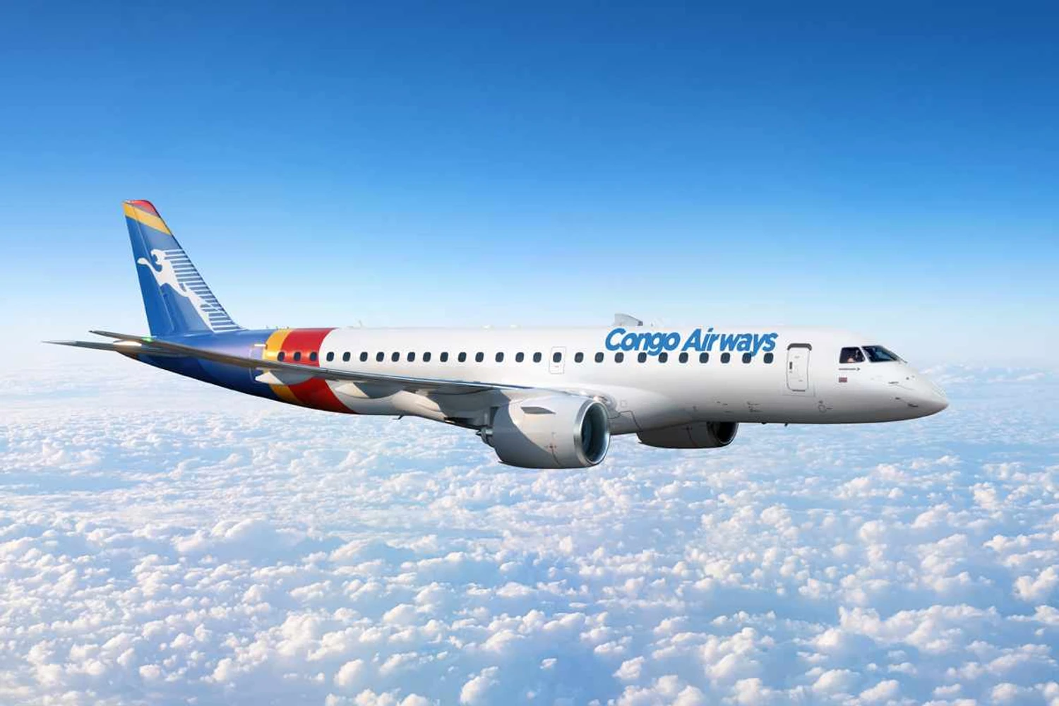 Congo Airways modifica pedido do Embraer E175 para jatos E190-E2