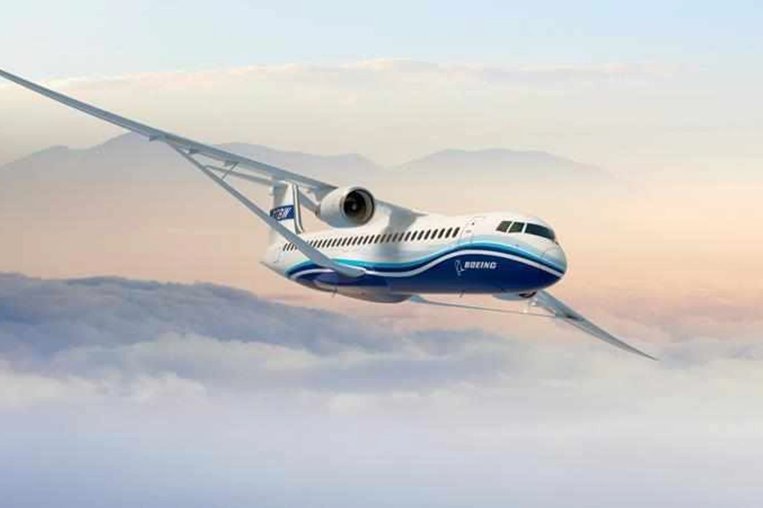 Conceito de asas super finas da Boeing e NASA