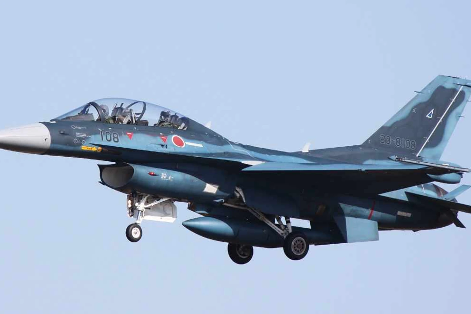 O Mitsubishi F-2 é a versão japonesa do caça F-16 da Lockheed Martin