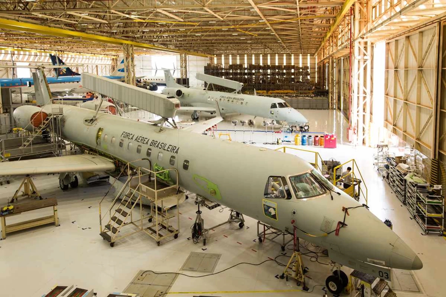O processo de atualização do programa E-99M já está em andamento com duas aeronaves (Embraer)