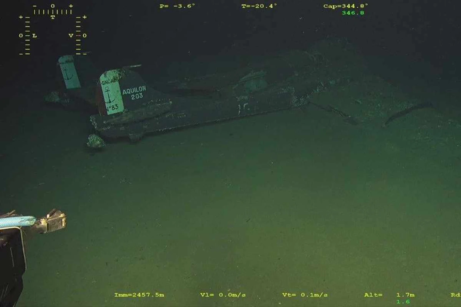 Caça francês perdido há 60 anos é encontrado nas profundezas do Mar Mediterrâneo
