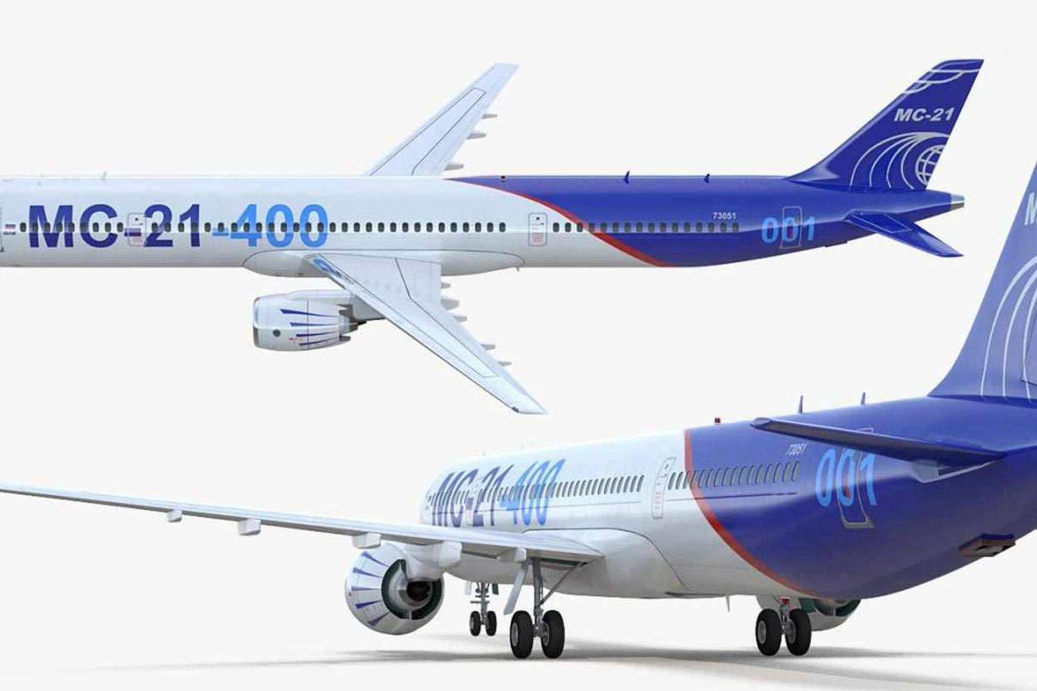 Imagem 3D mostra como poderá ficar o MC-21-400 (3dsmolier)
