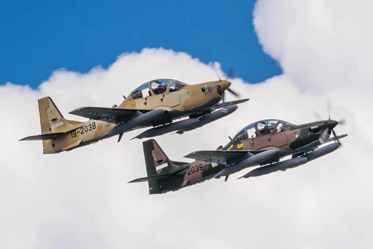 Os Super Tucano da Nigéria foram produzidos nos EUA pela Sierra Nevada Corporation (Divulgação)