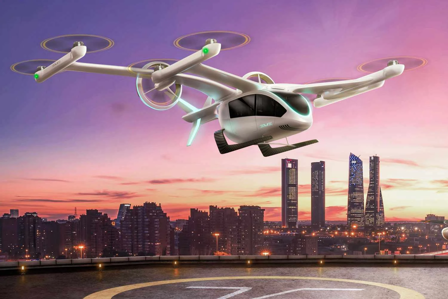 Viagens em eVTOL da Eve começam em 2026 com preços a partir de R$ 250