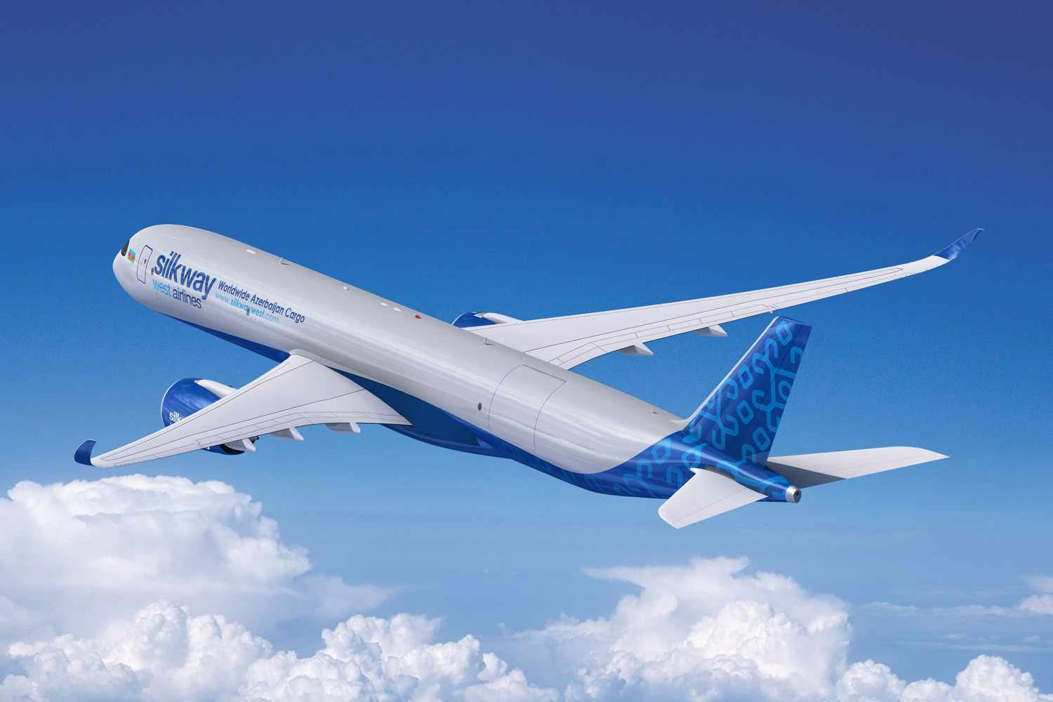 Silk Way West Airlines dobra pedido de cargueiros Airbus A350F para quatro aeronaves