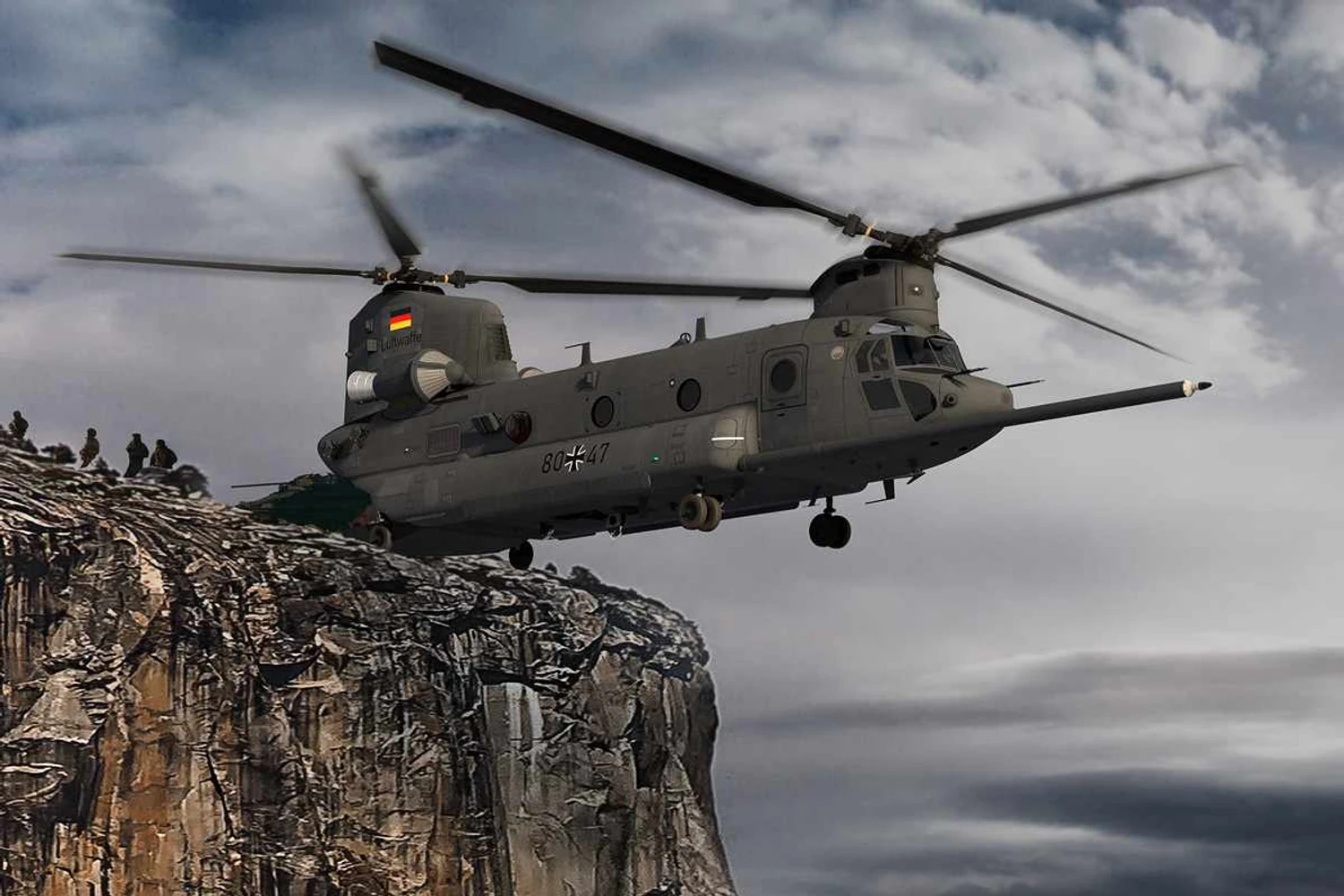 Chinook pode transportar 55 soldados ou até 10 toneladas de carga (Boeing)