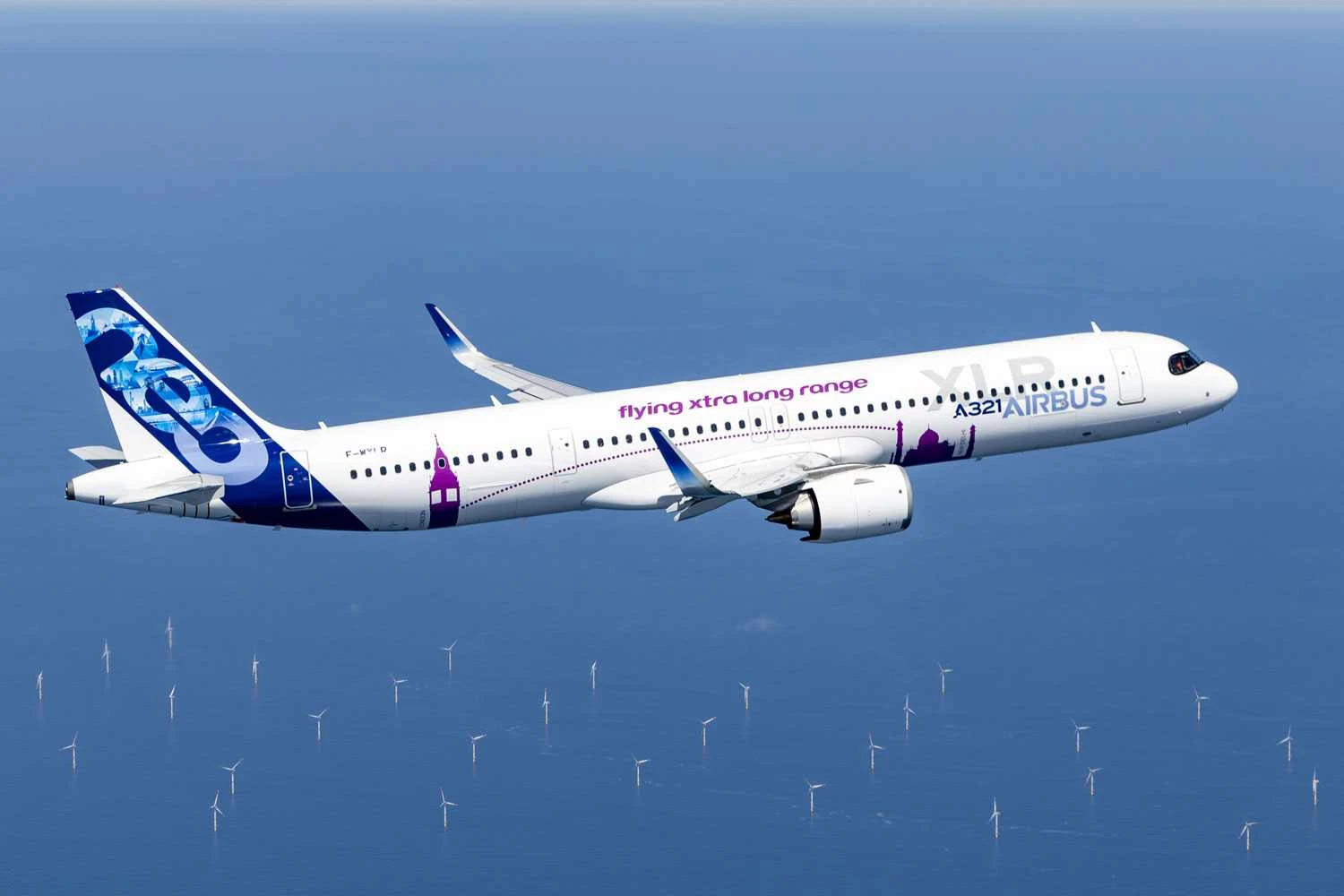 O primeiro protótipo do A321XLR fez o voo inaugural em 15 de junho de 2022 (Airbus)
