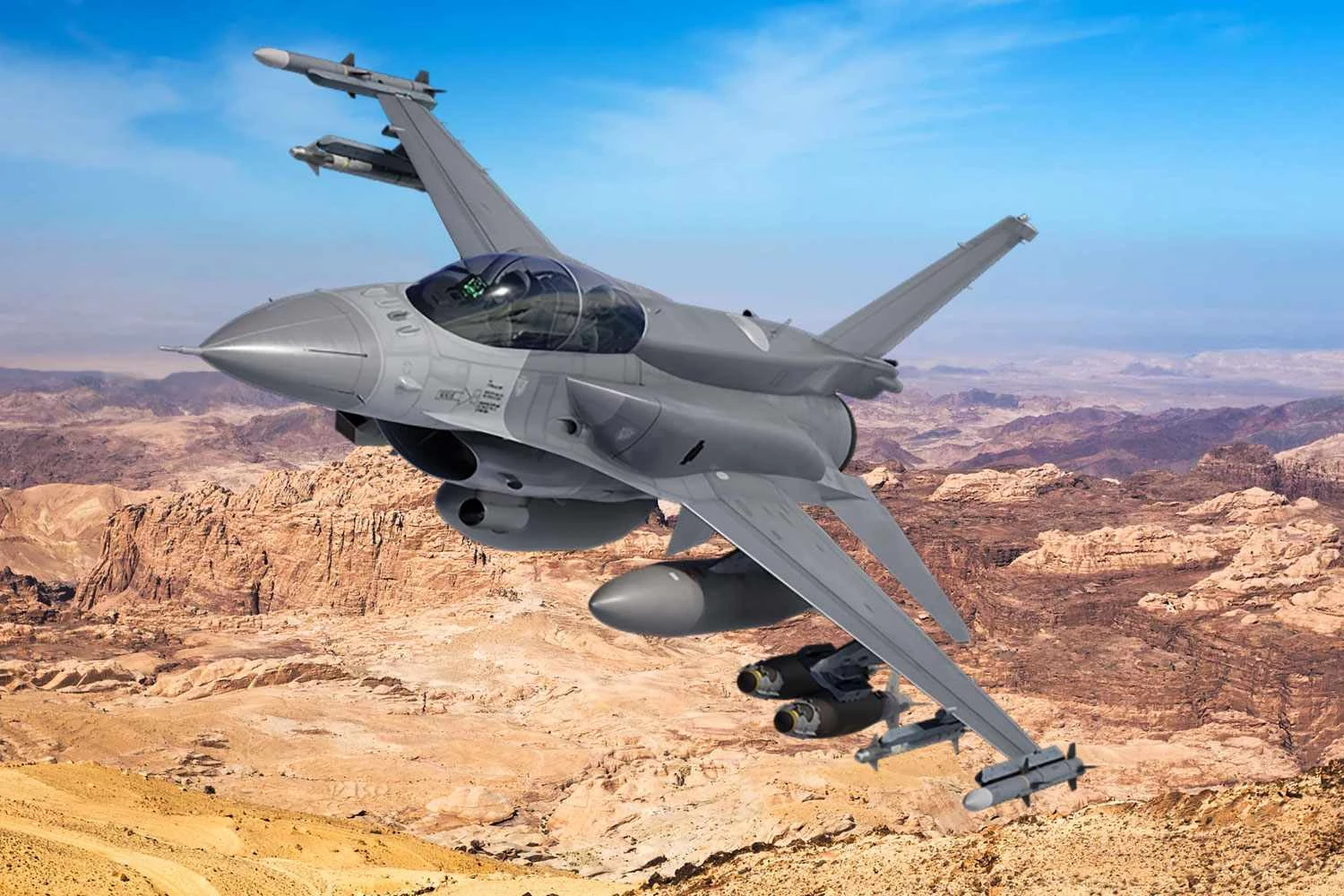 Jordânia encomenda oito caças F-16 Bloco 70 junto à Lockheed