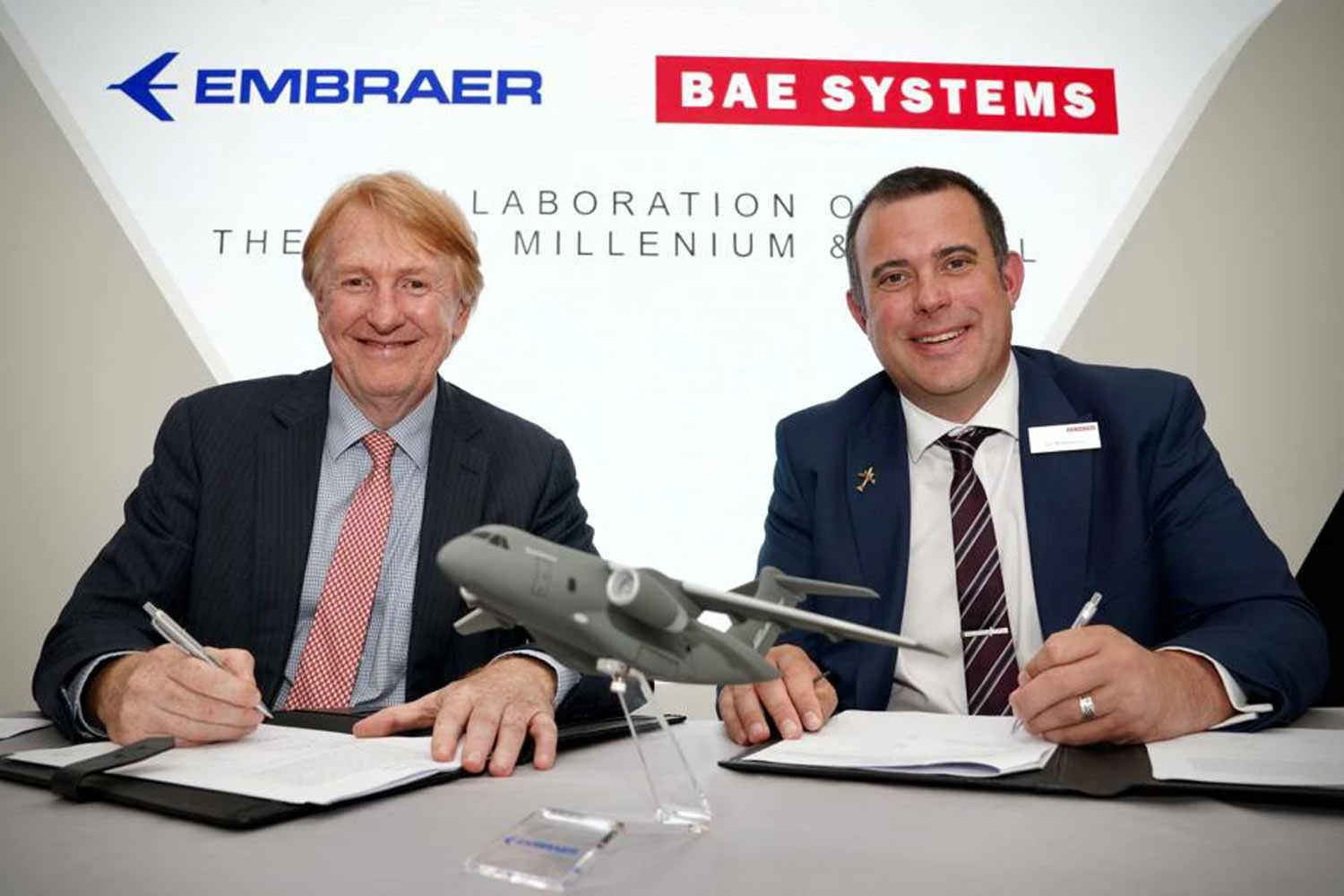 Jackson Schneider (Embraer) and Ian Muldowney (BAe)