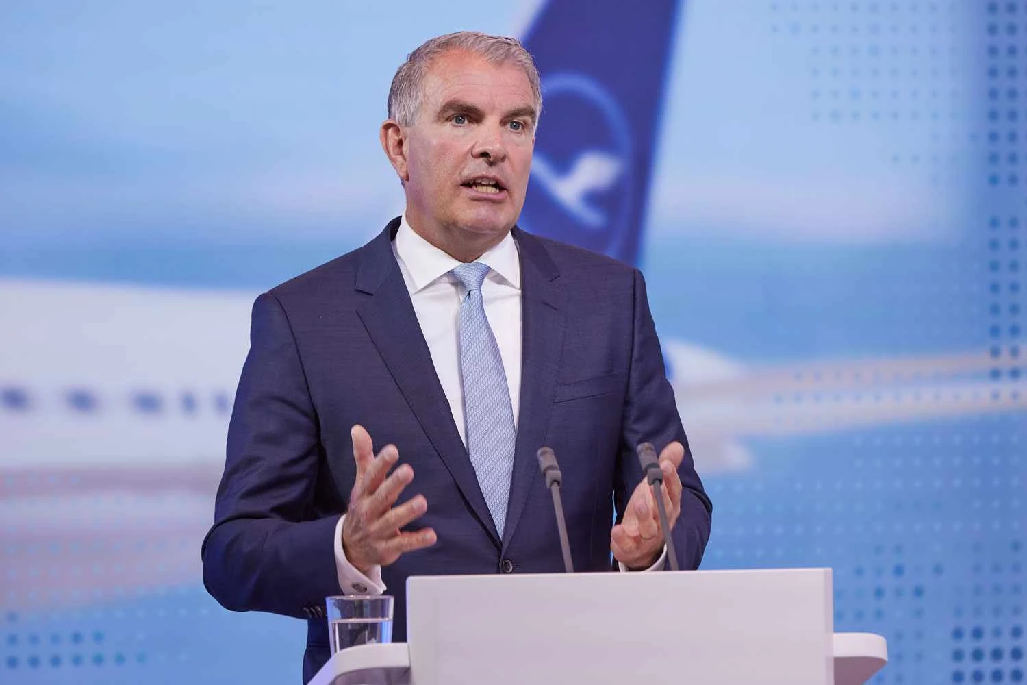 Carsten Spohr, chefão da Lufthansa: paciência no limite (Lufthansa)