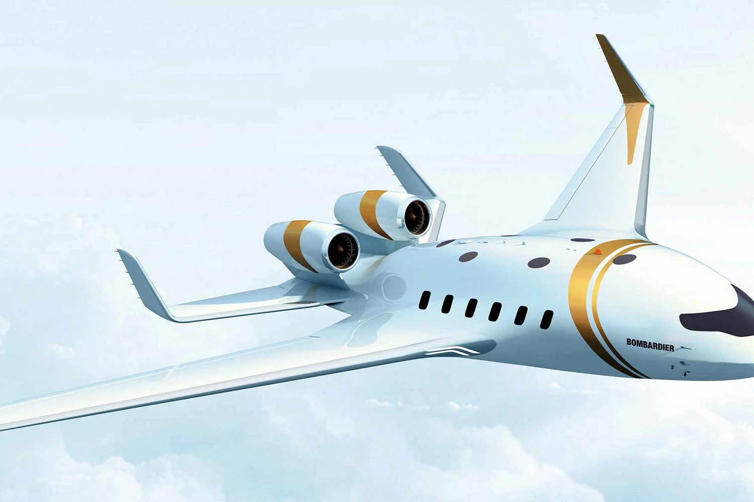 Bombardier avança em estudo de jato executivo com fuselagem integrada