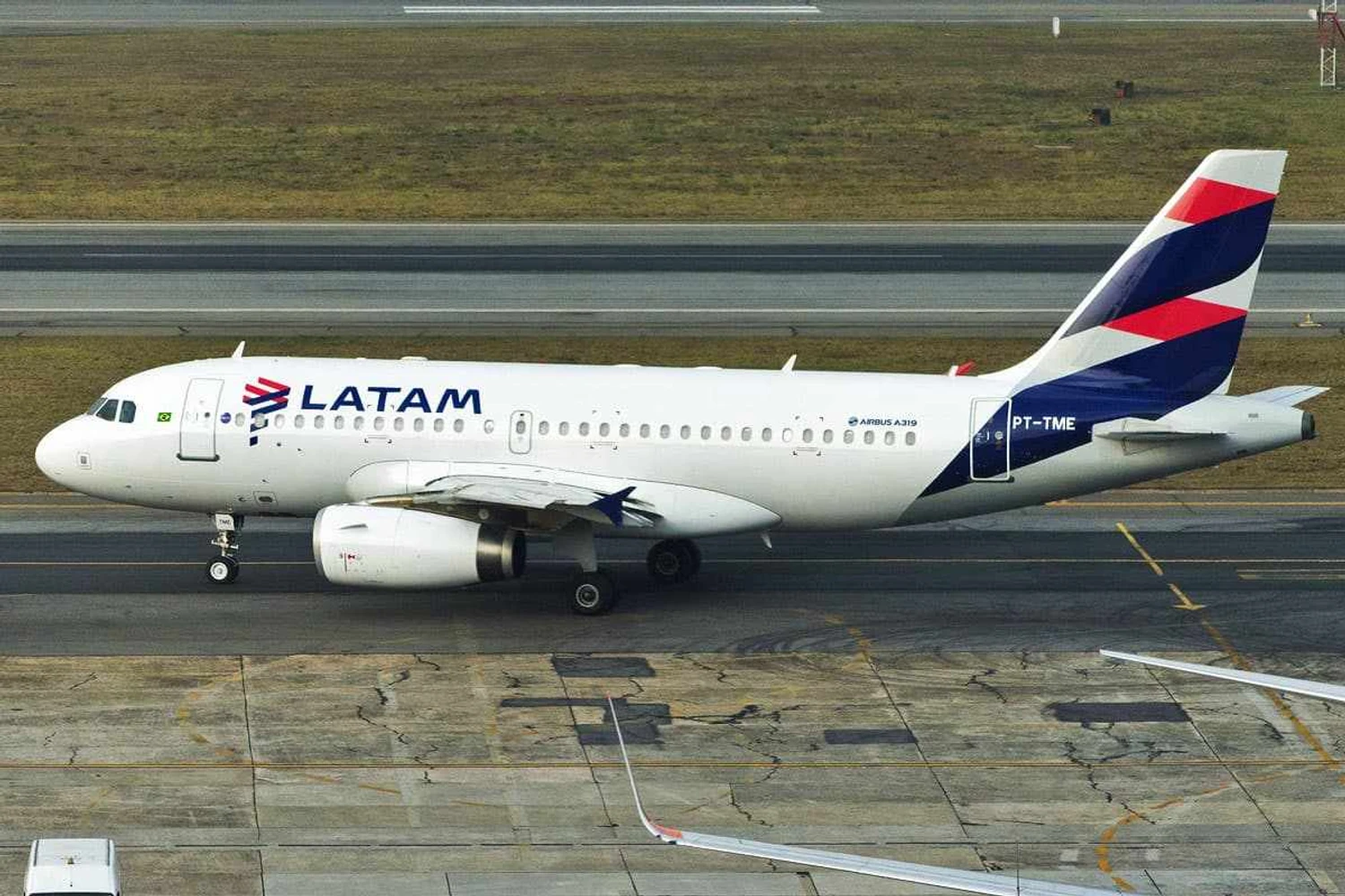 A319 da LATAM em Congonhas (Gabriel Magacho)