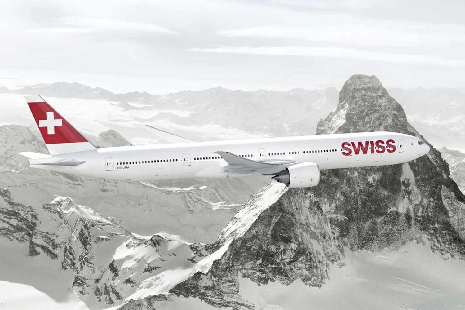 Swiss completa primeiro voo comercial de avião com “pele de tubarão”
