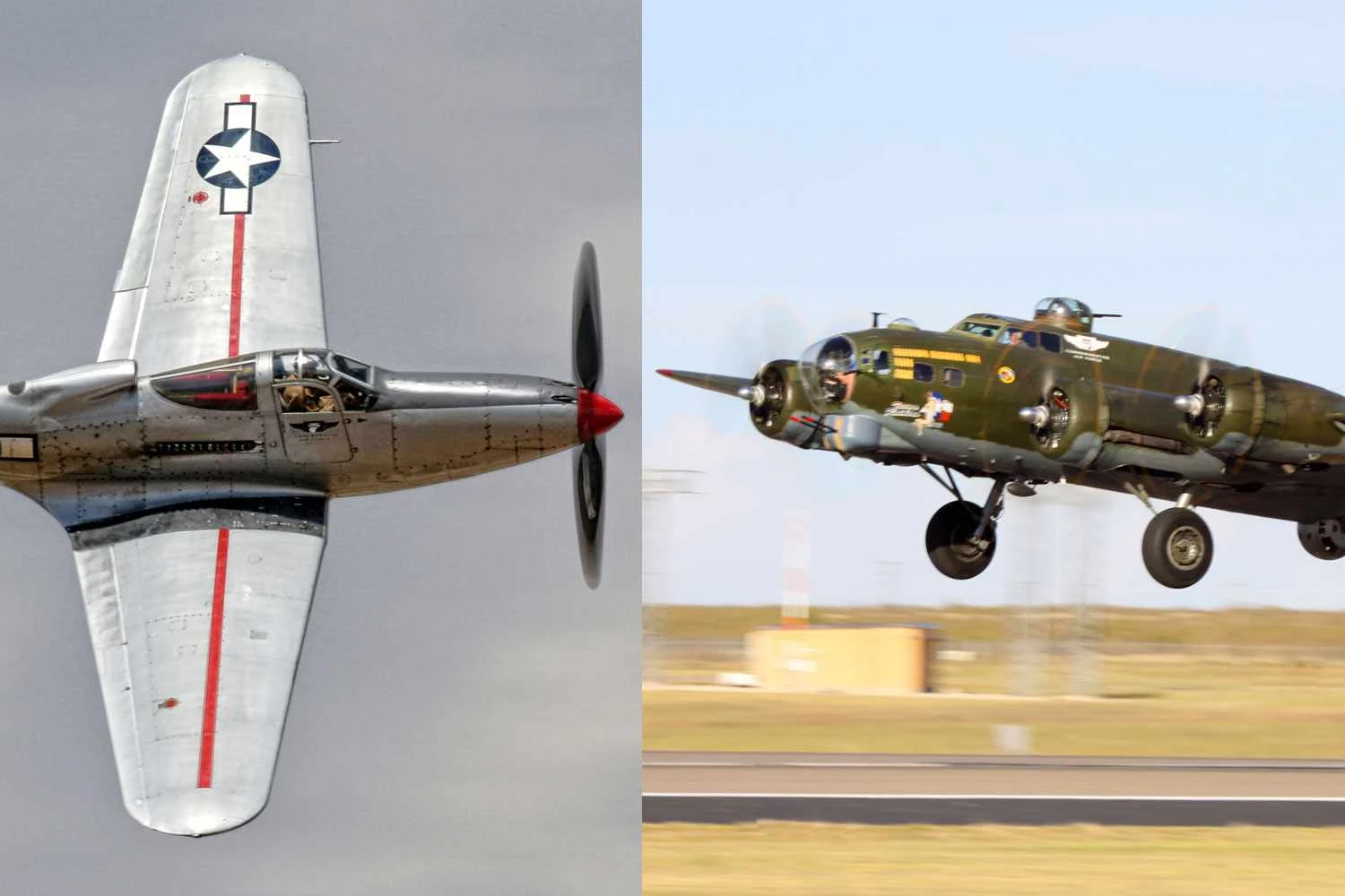 Vídeo mostra o que restou dos aviões B-17 e P-63 que se chocaram no ar nos EUA