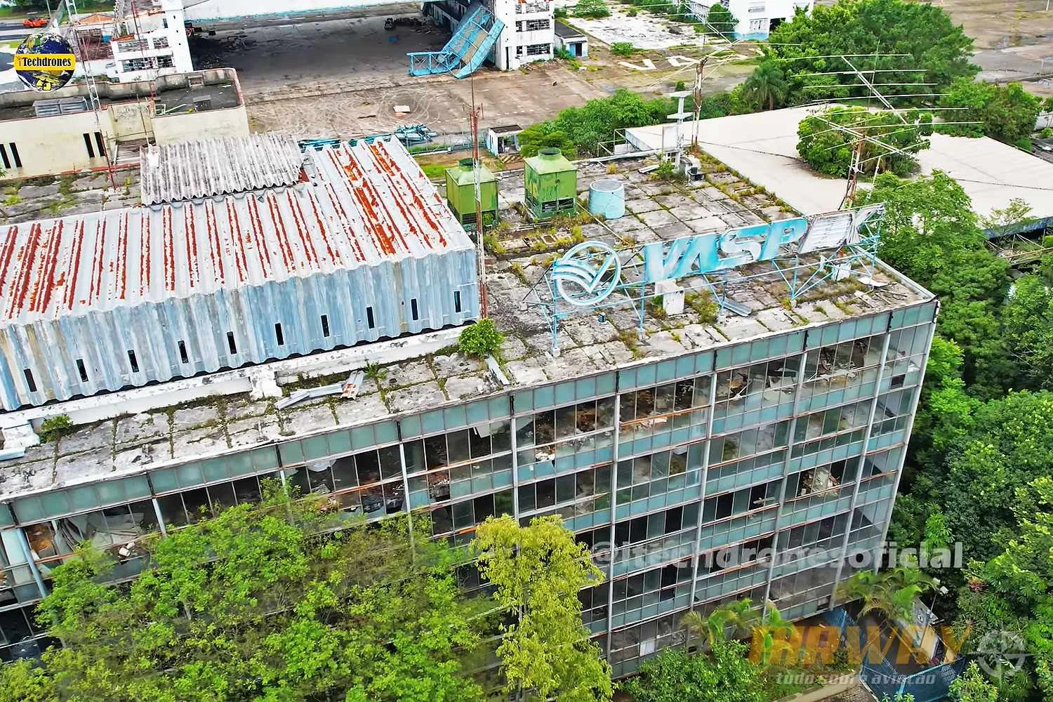 Veja do alto: o início do fim da sede da VASP no Aeroporto de Congonhas