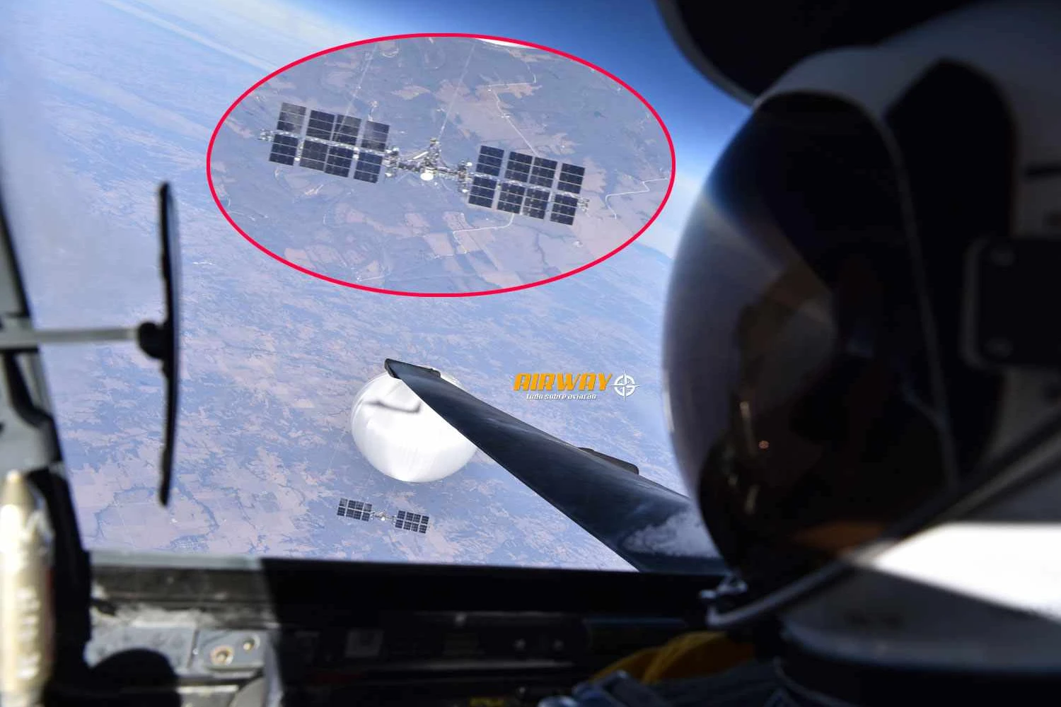Incrível selfie feita por piloto de U-2 revela possíveis hélices em balão espião chinês
