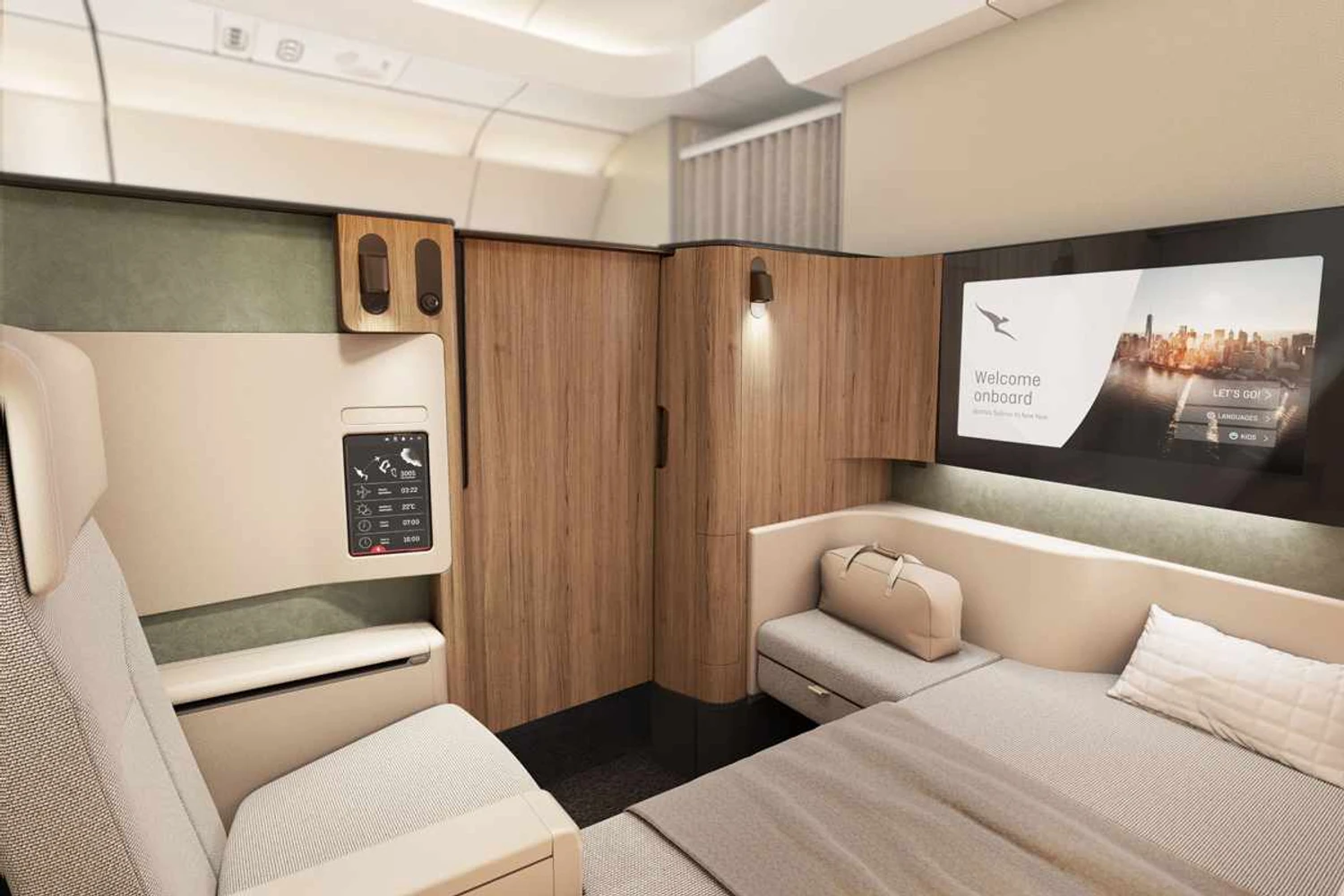 Qantas revela projetos de cabines para os voos mais longos do mundo