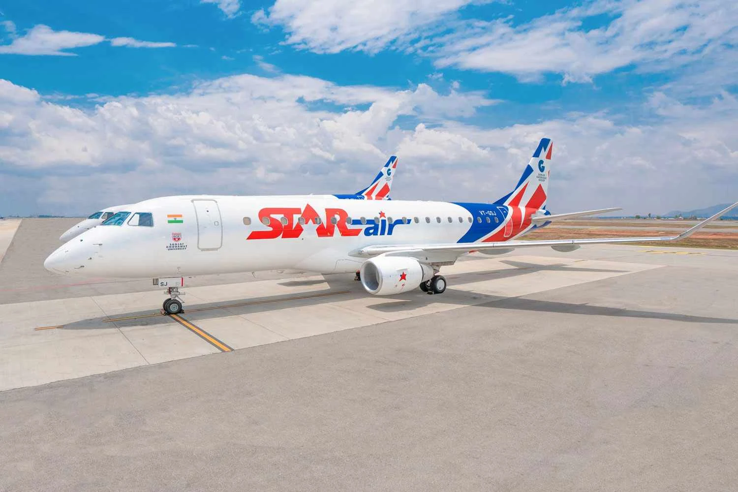 Embraer E175 estreia na Índia com espaçosa classe executiva