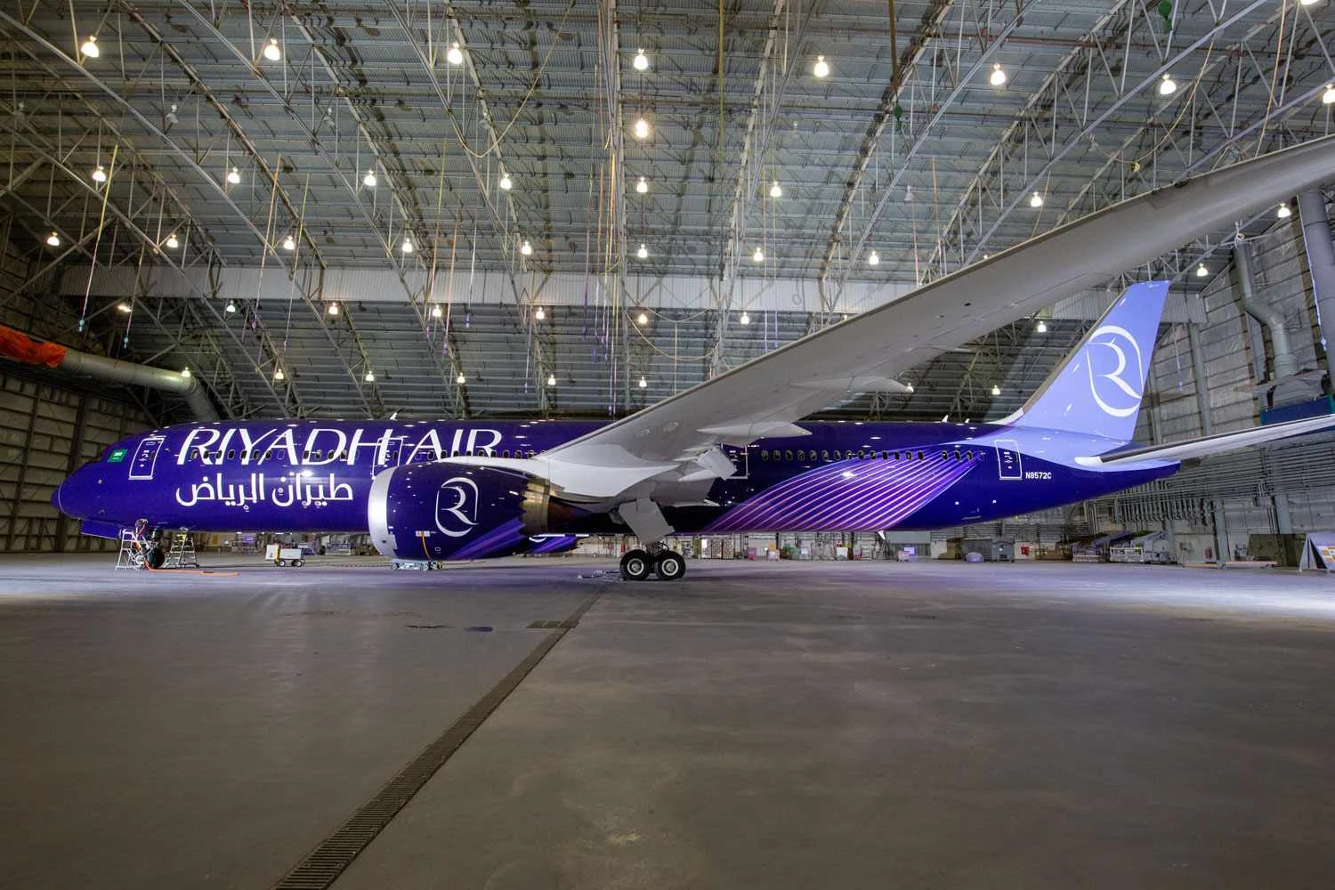 O 787 que serviu de outdoor para a empresa (RA)