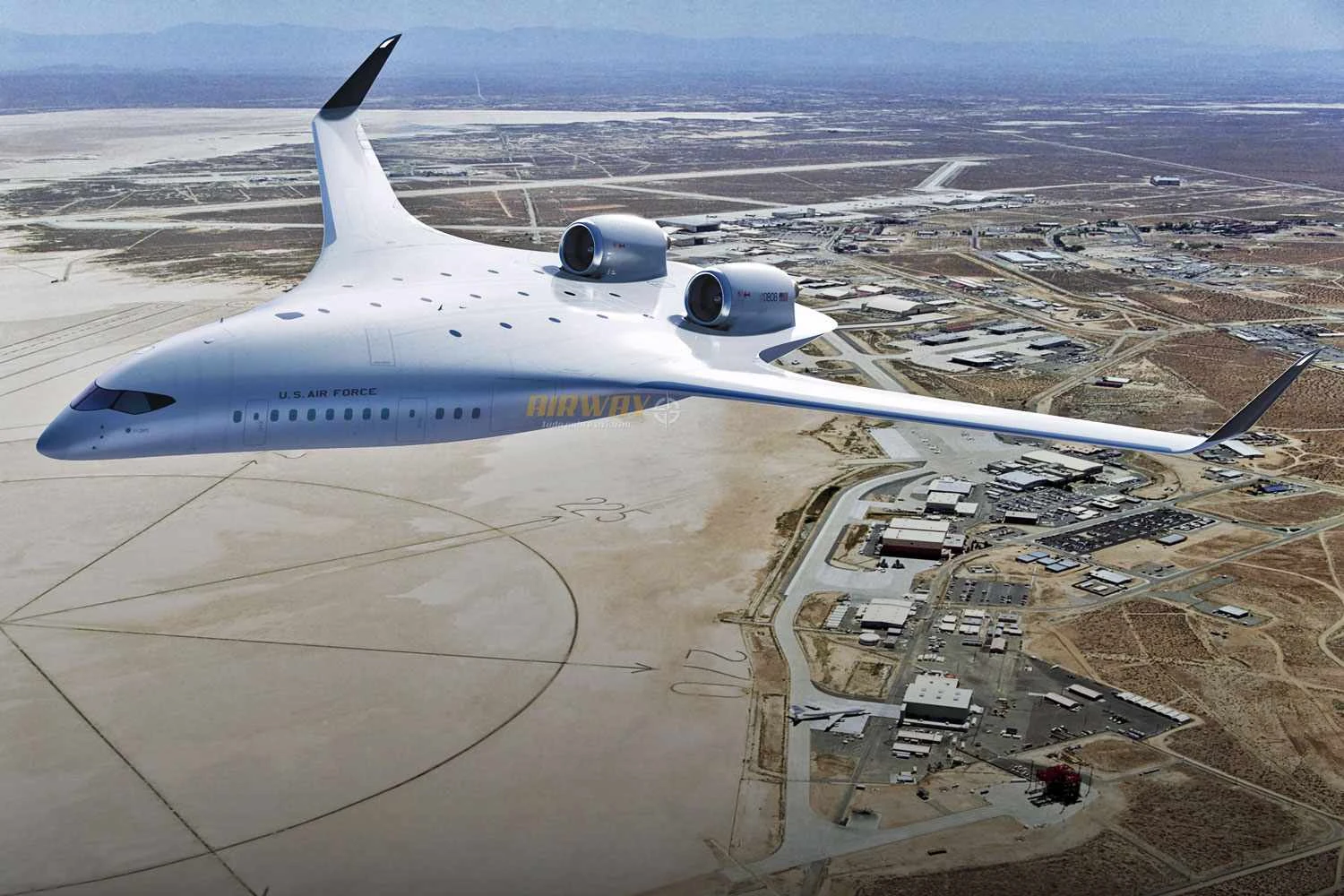 Força Aérea dos EUA anuncia investimento em aeronave de transporte com fuselagem em formato de asa