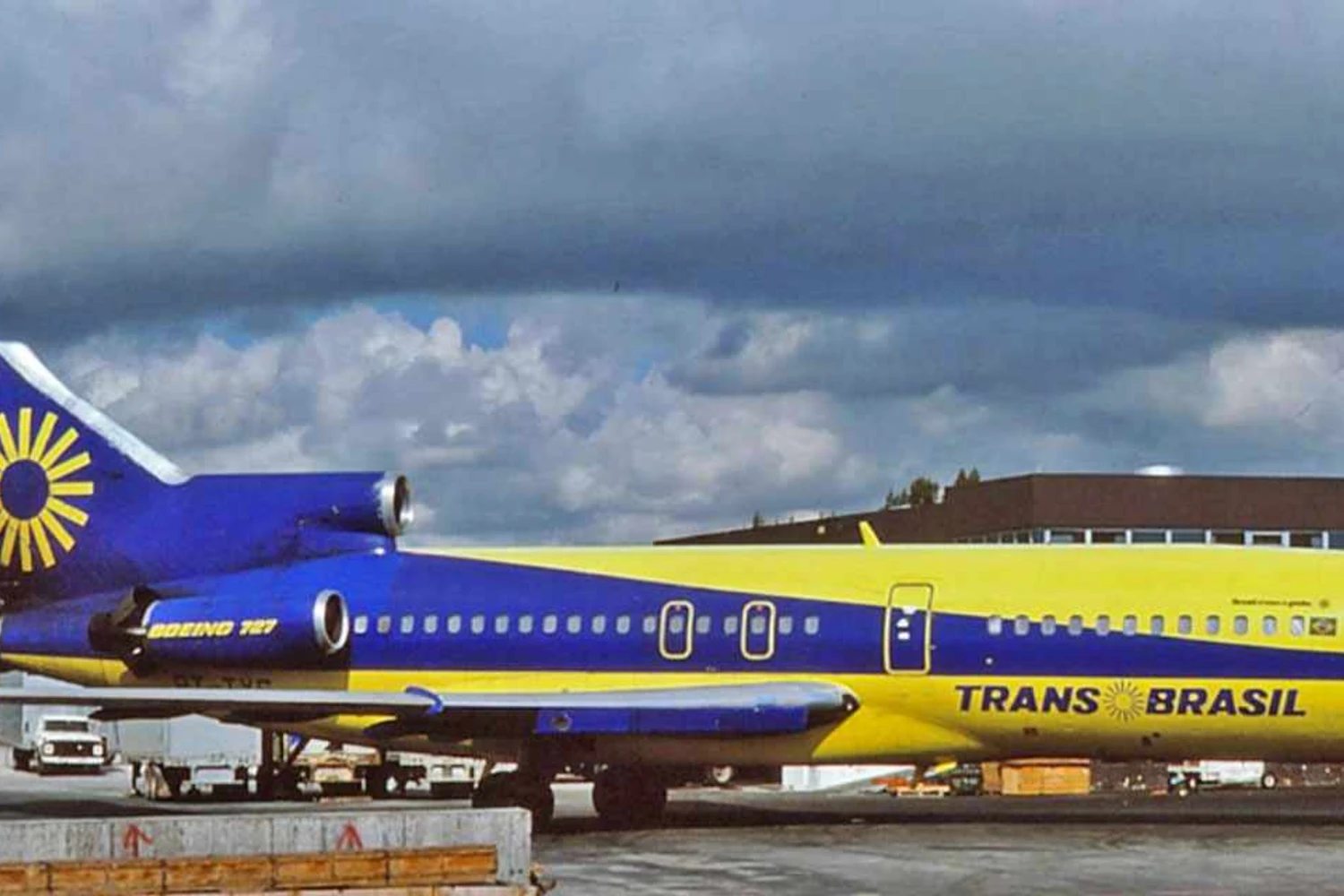 O 727-100 PT-TVS foi o primeiro grande acidente da Transbrasil (Clint Groves)